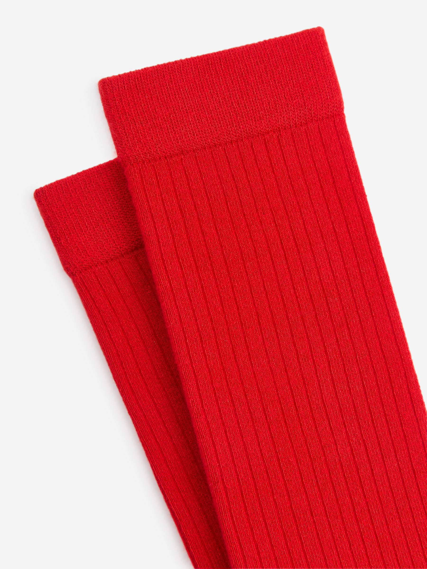 Gerippte Kniestrümpfe - Rot - Regular Fit - Damen - StillMedia/DescriptiveDetail - 3