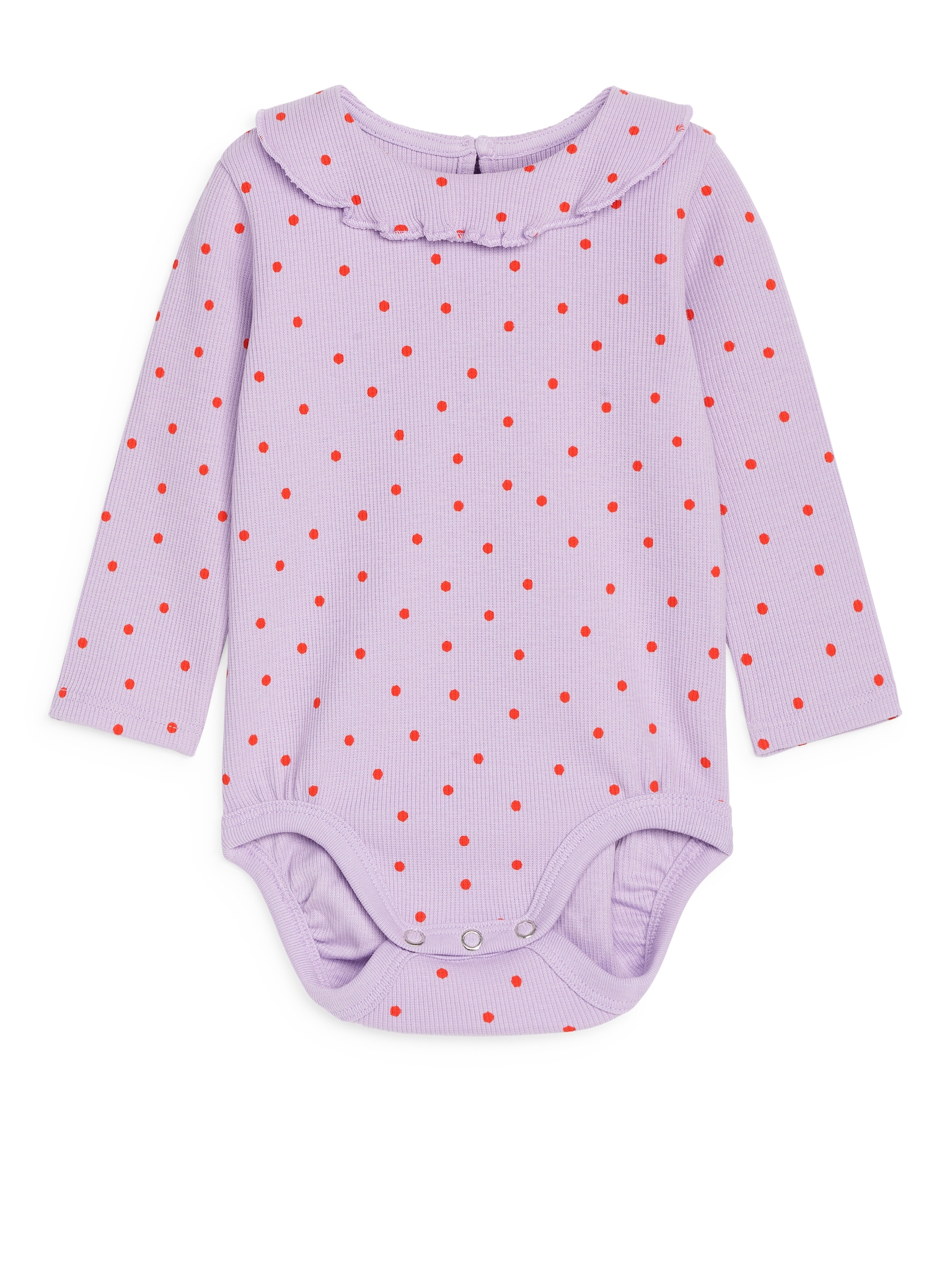 Frill Bodysuit - Lilac/Red - 1