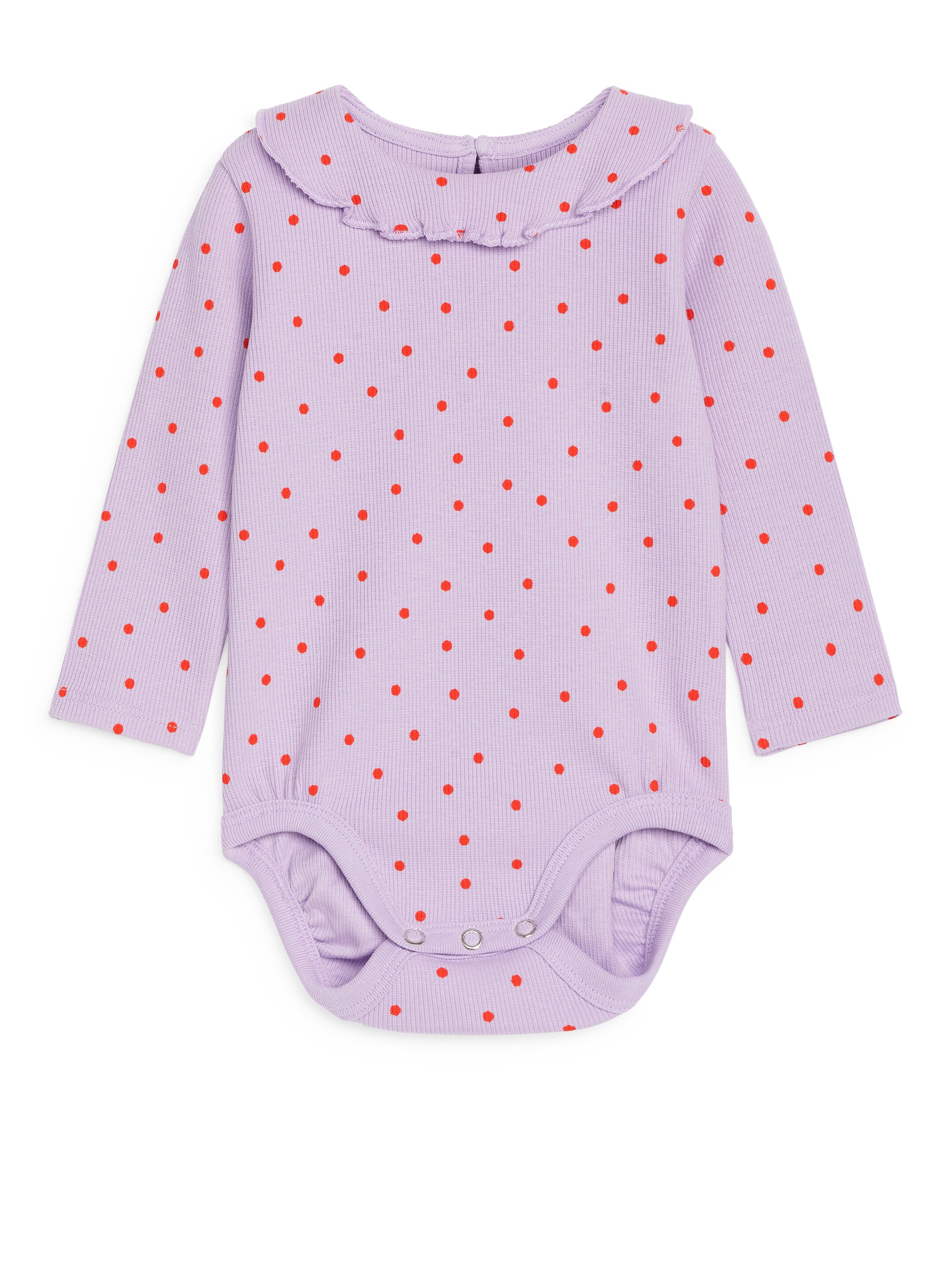 Grösseres Bild ansehen: Gerüschter Body - Flieder/Rot - KINDER | H&M CH 1