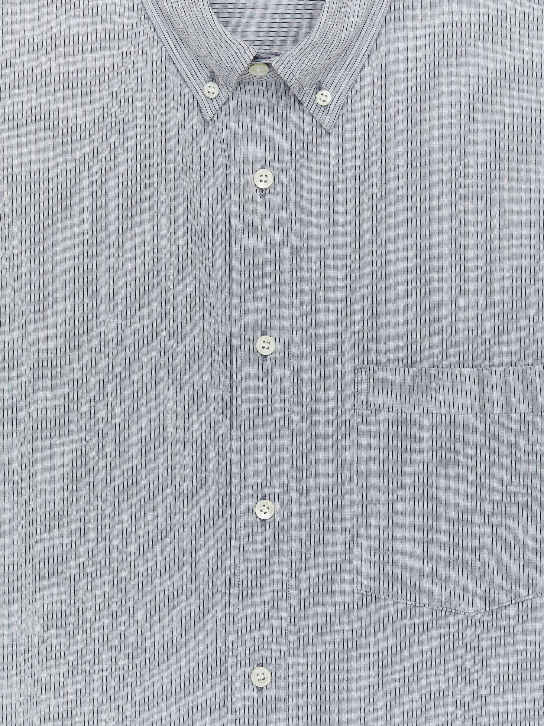 Relaxed Seersucker Shirt - Grey - Men - StillMedia/DescriptiveDetail - 1