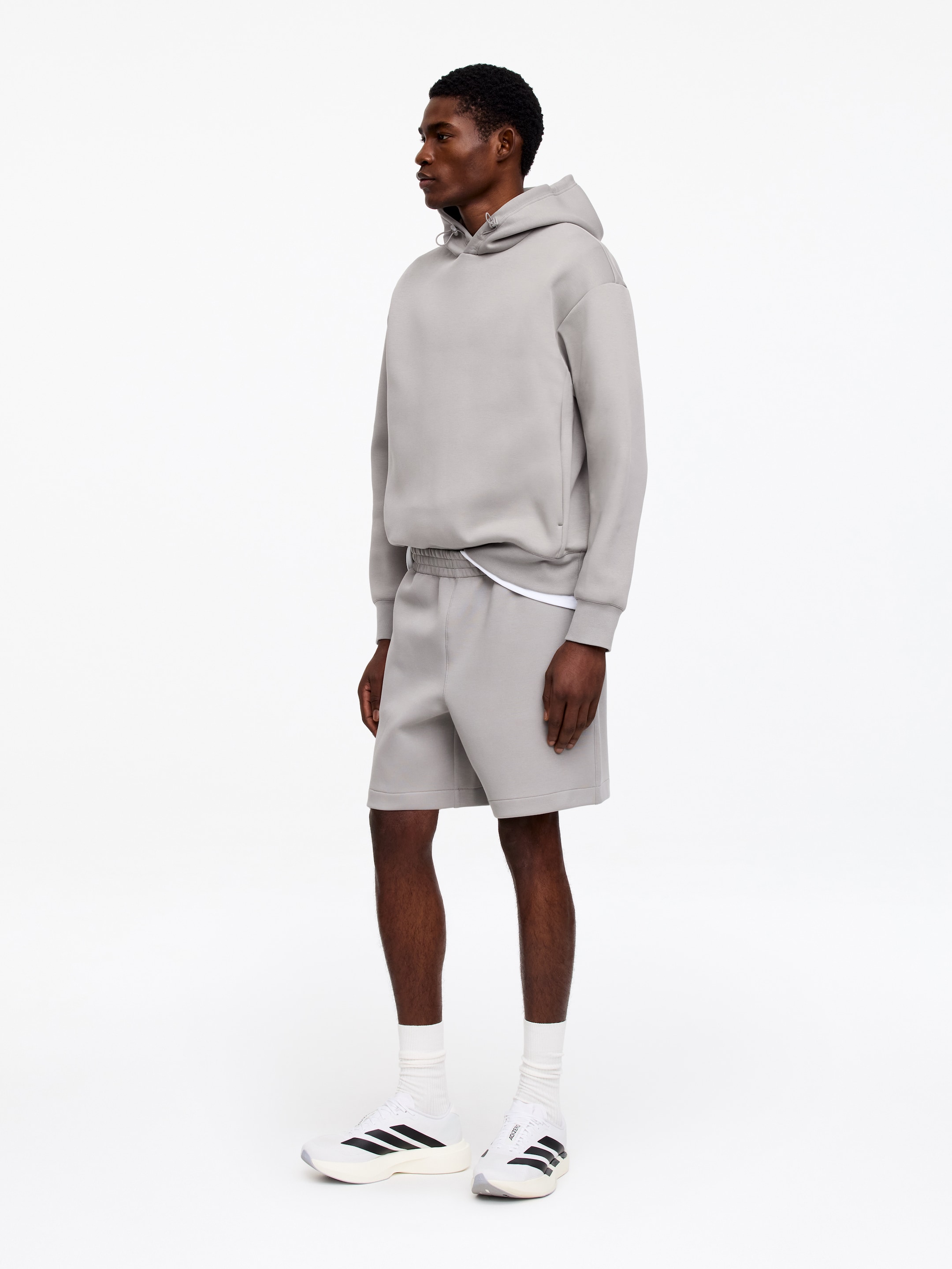 ARKET ACTIVE Jerseyshorts - Mullvadsgrå - Loose fit - Men - StillMedia/Lookbook - 6