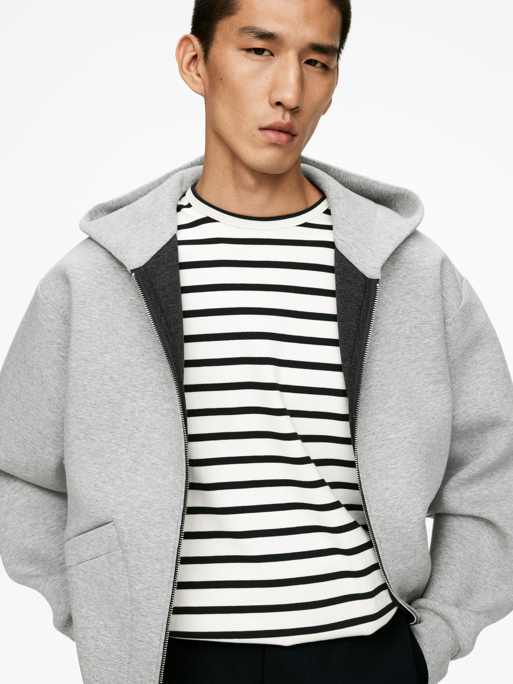 Cotton T-Shirt - Off White/Blue - Regular fit - Men - StillMedia/Lookbook - 5