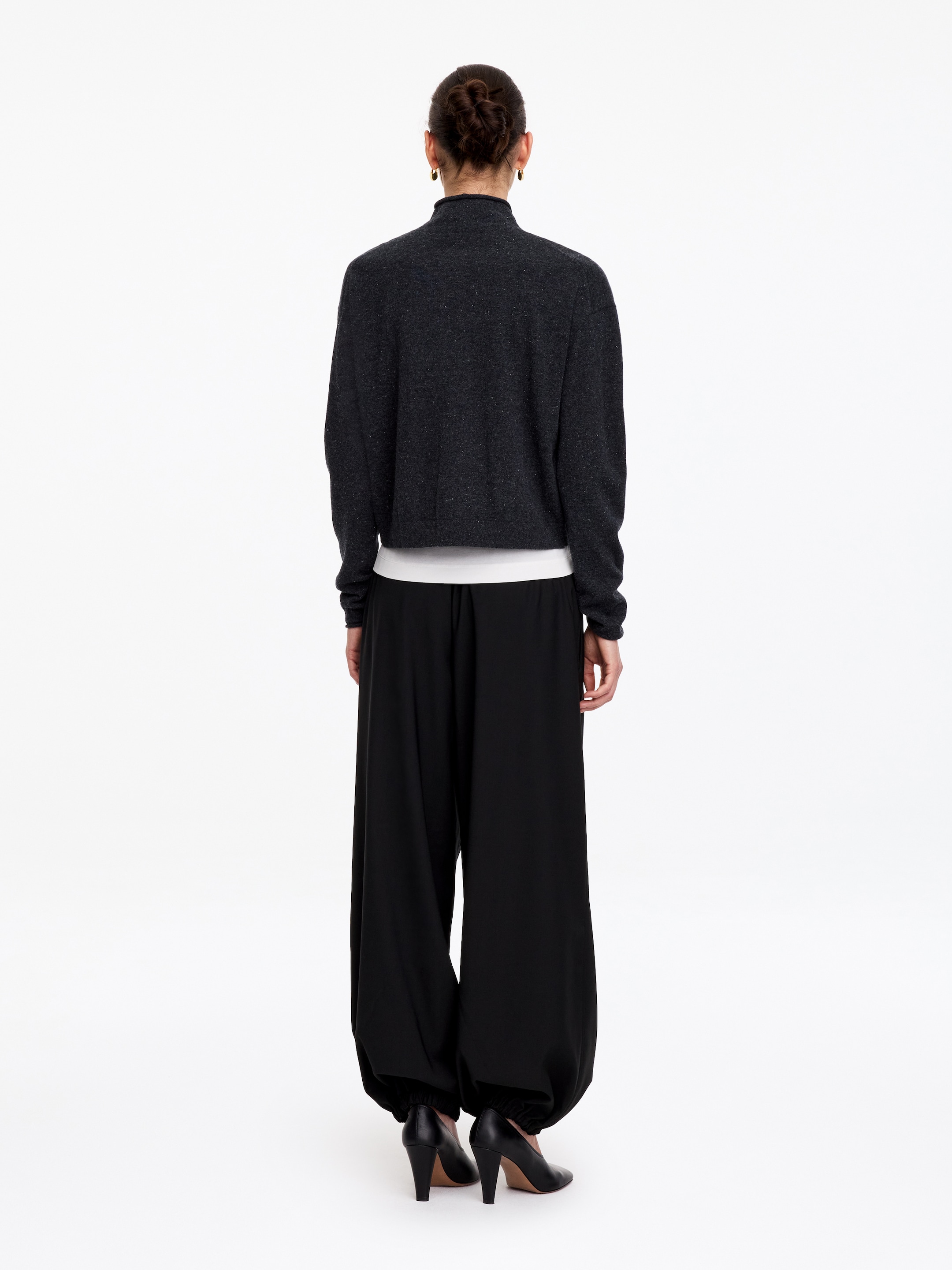 Barrel leg byxor - Svart - Relaxed fit - women - StillMedia/Lookbook - 13
