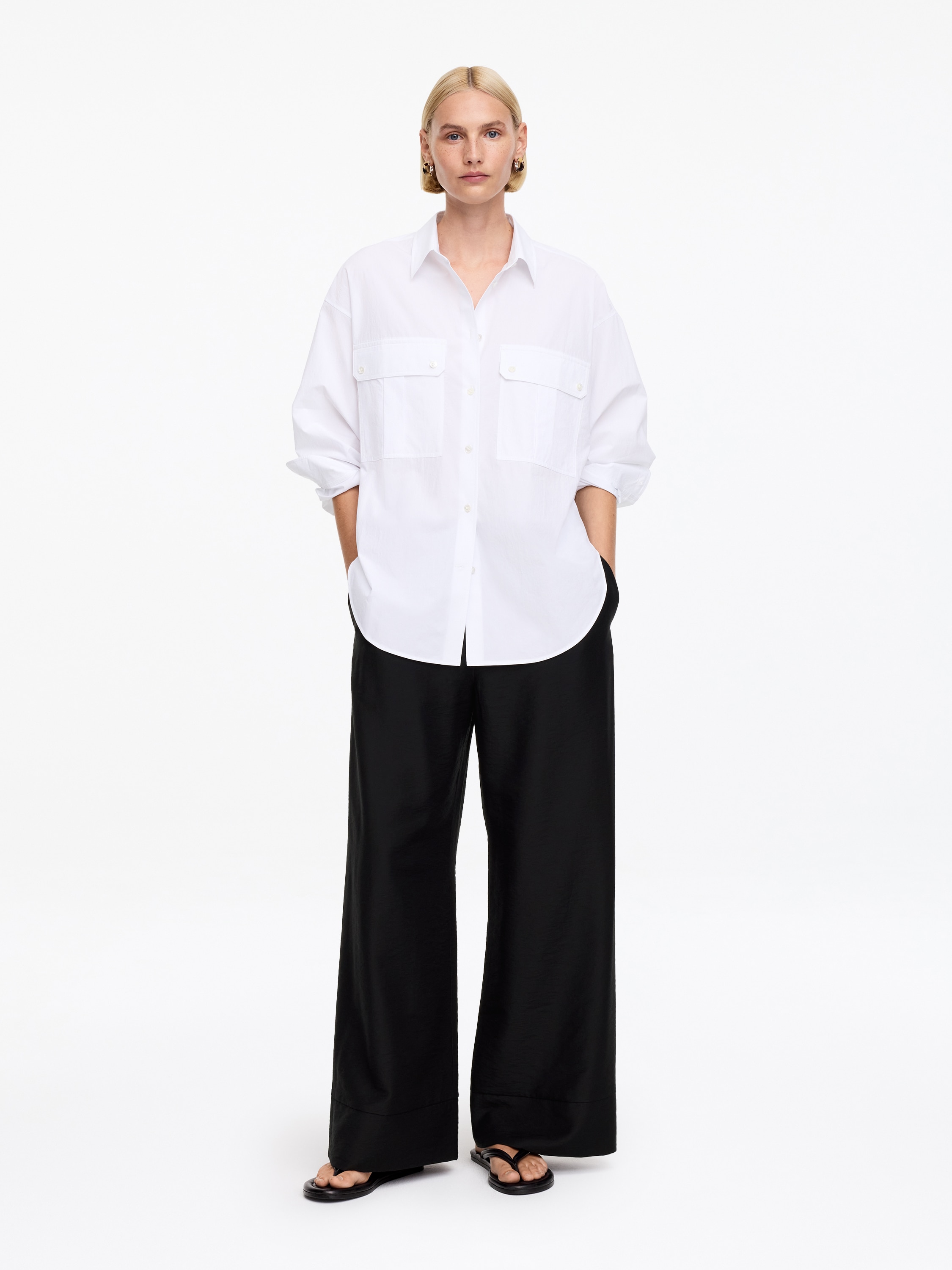 Lockere Hose - Schwarz