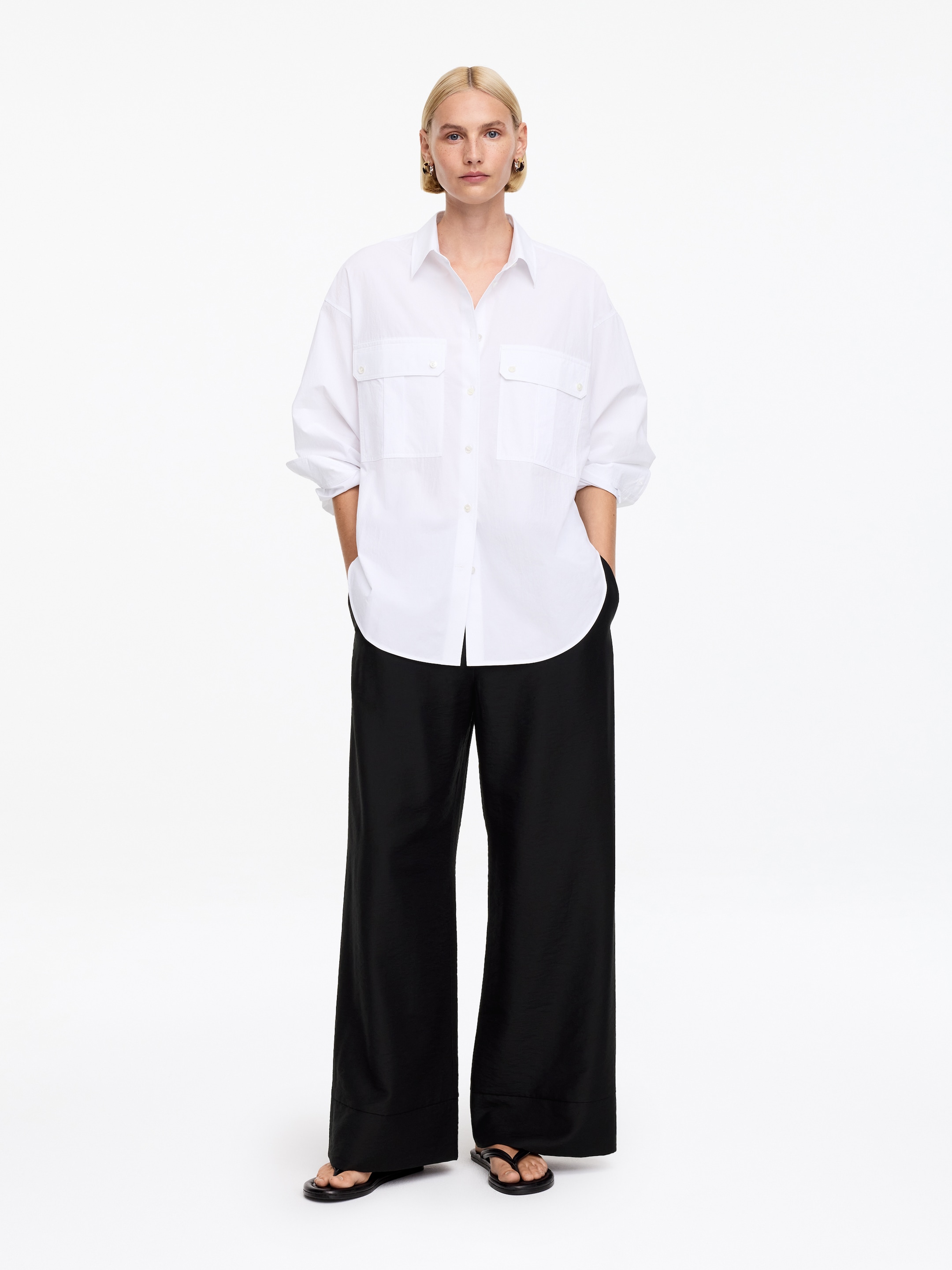 Relaxed Trousers-#191919-19162