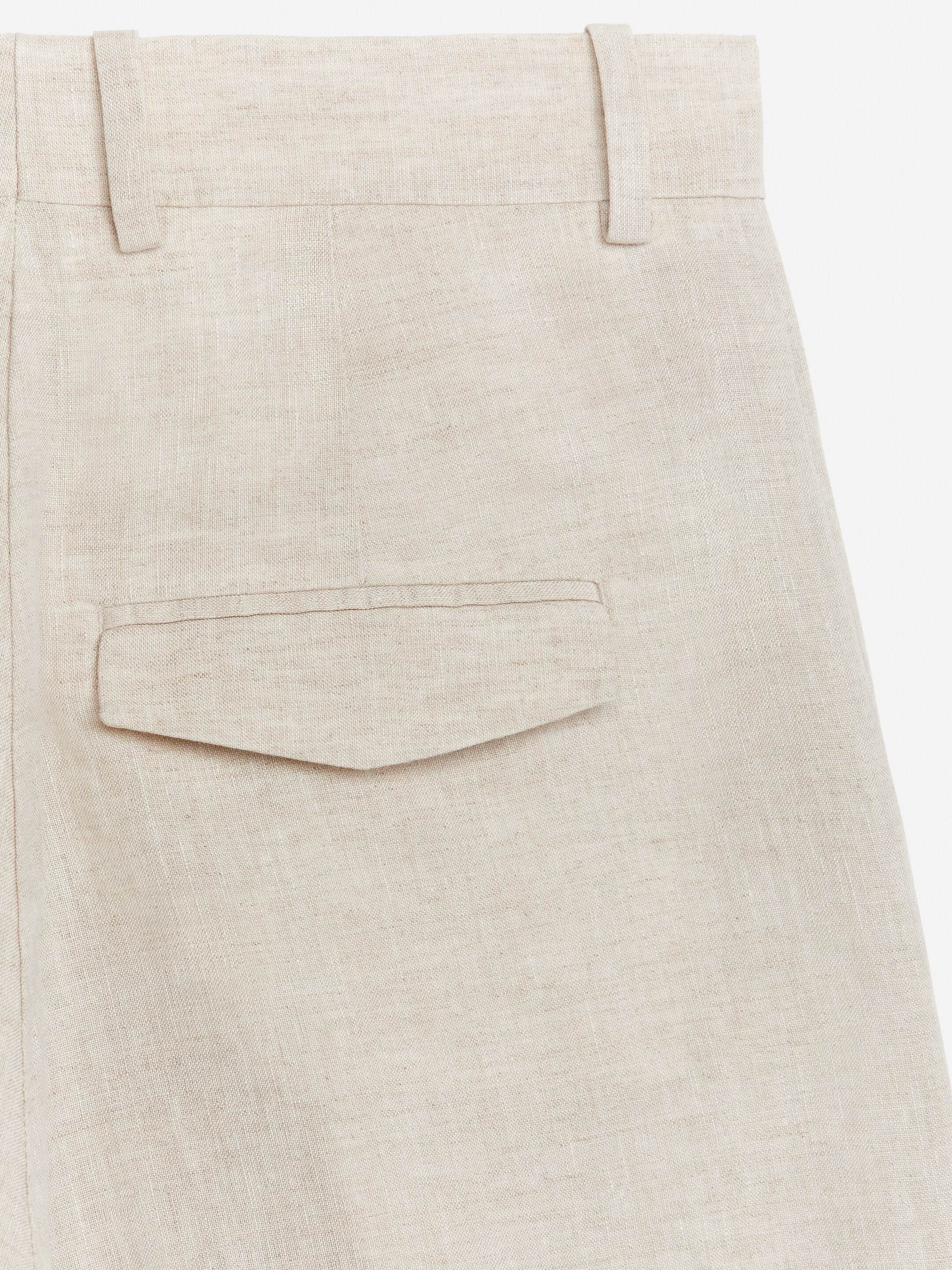Ingrandisci l'immagine: High Waist Linen Shorts - Beige - DONNA | H&M CH 2