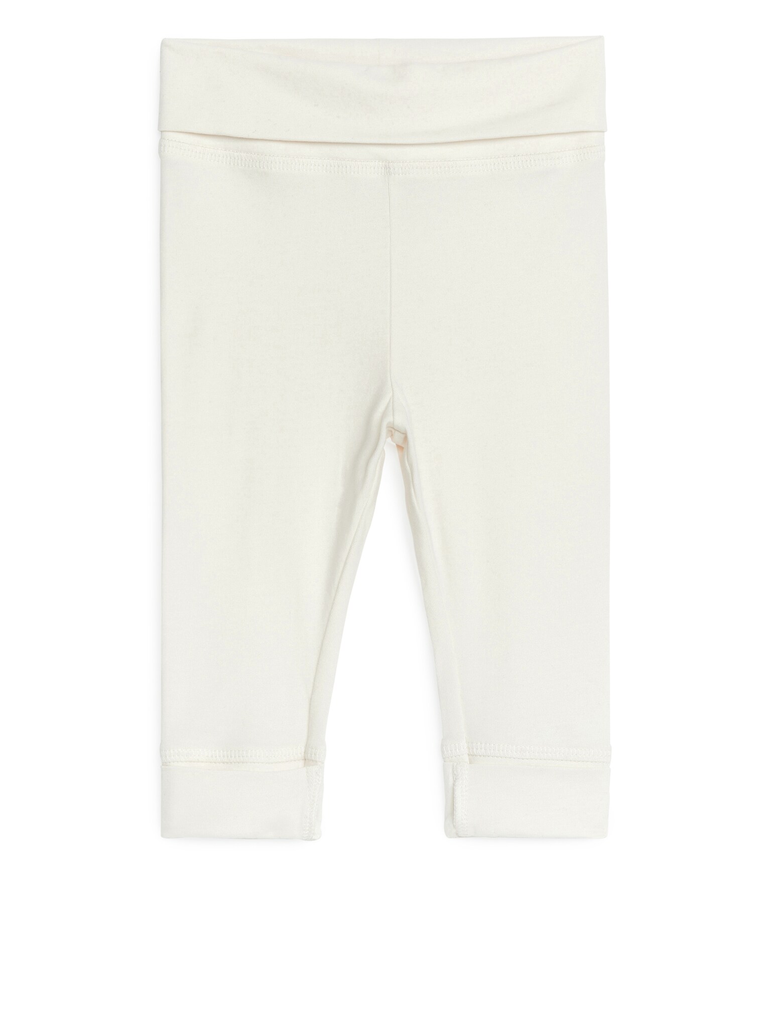 Newborn Soft Cotton Leggings - White