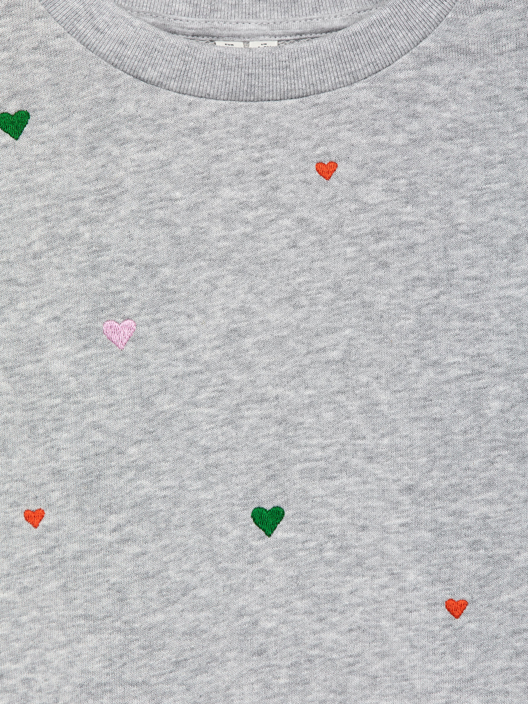 Embroidered Sweatshirt - Grey Melange - Relaxed fit - Children - StillMedia/DescriptiveDetail - 1