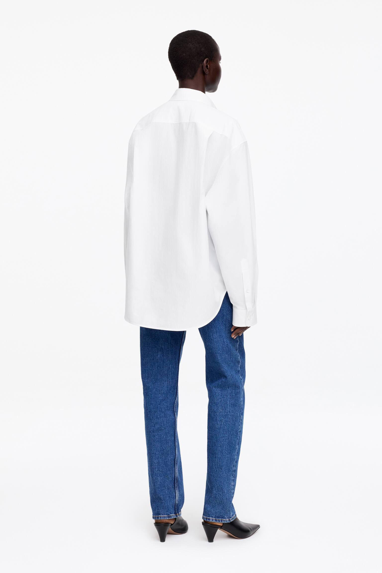 Bawełniana koszula - Biały/Jasnoniebieski/Jasnoturkusowy - 6