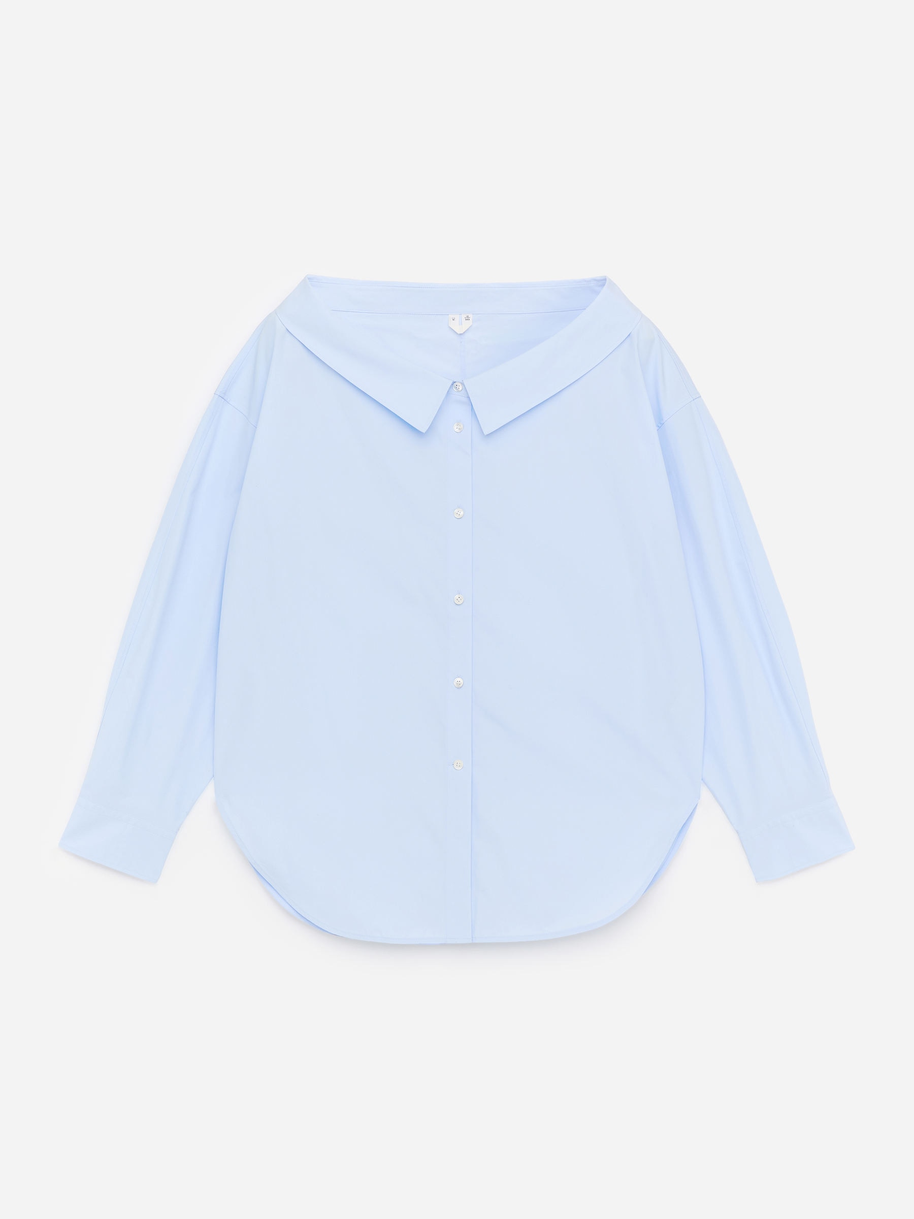 Open-Neck Blouse - Blue - Regular fit - Women - StillMedia/DescriptiveStillLife - 1