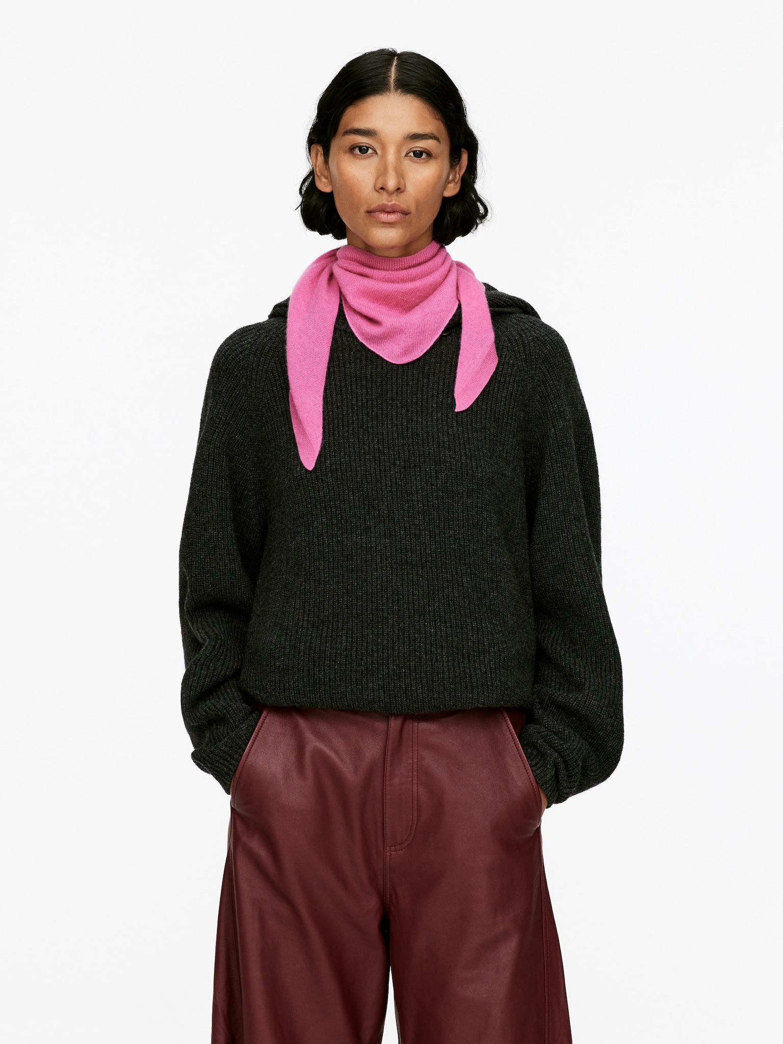 Écharpe en cachemire - Rose/Beige - 3