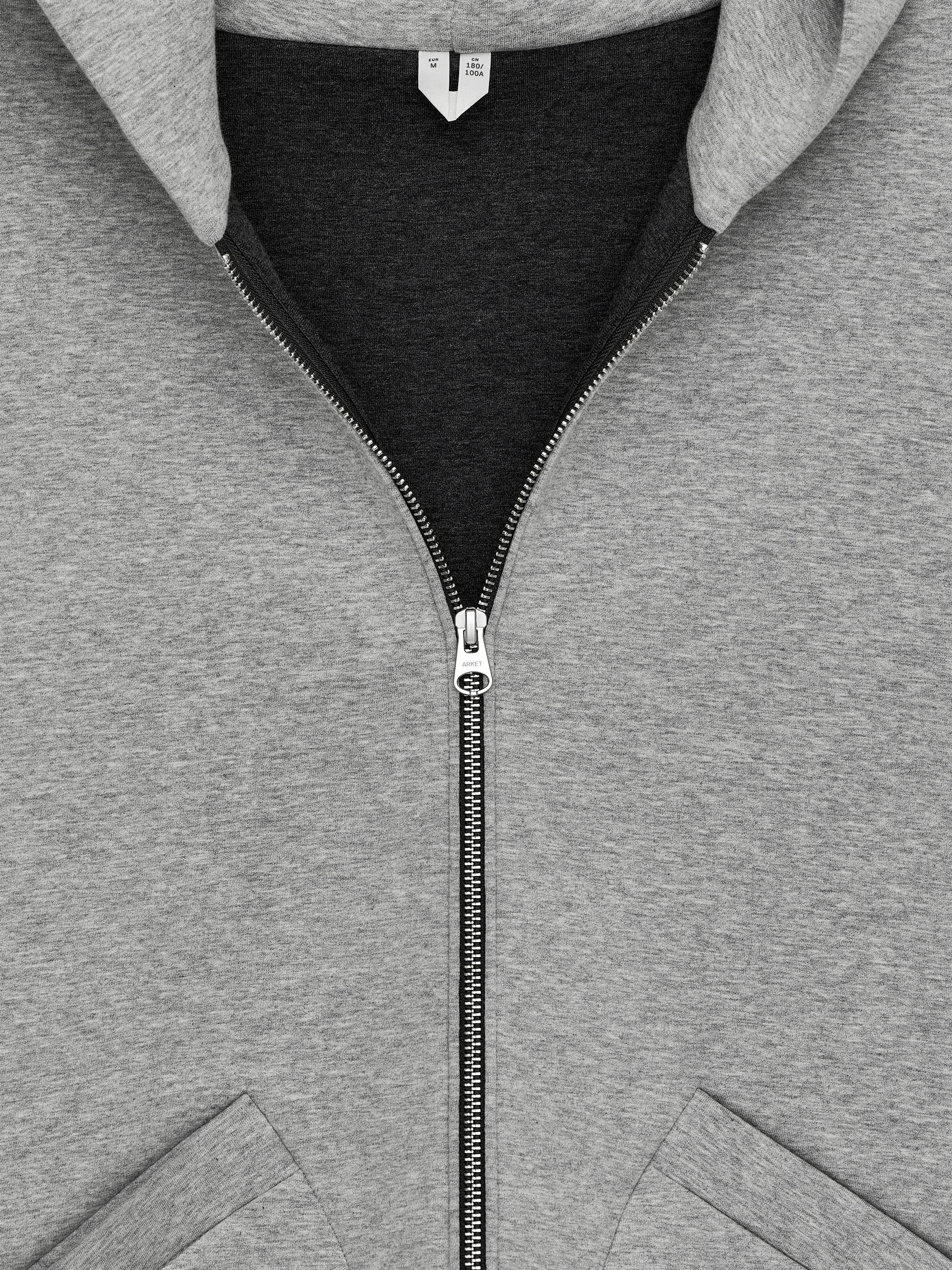 Scuba Zip Hoodie - Grey Melange - Relaxed fit - Men - StillMedia/DescriptiveStillLife - 1