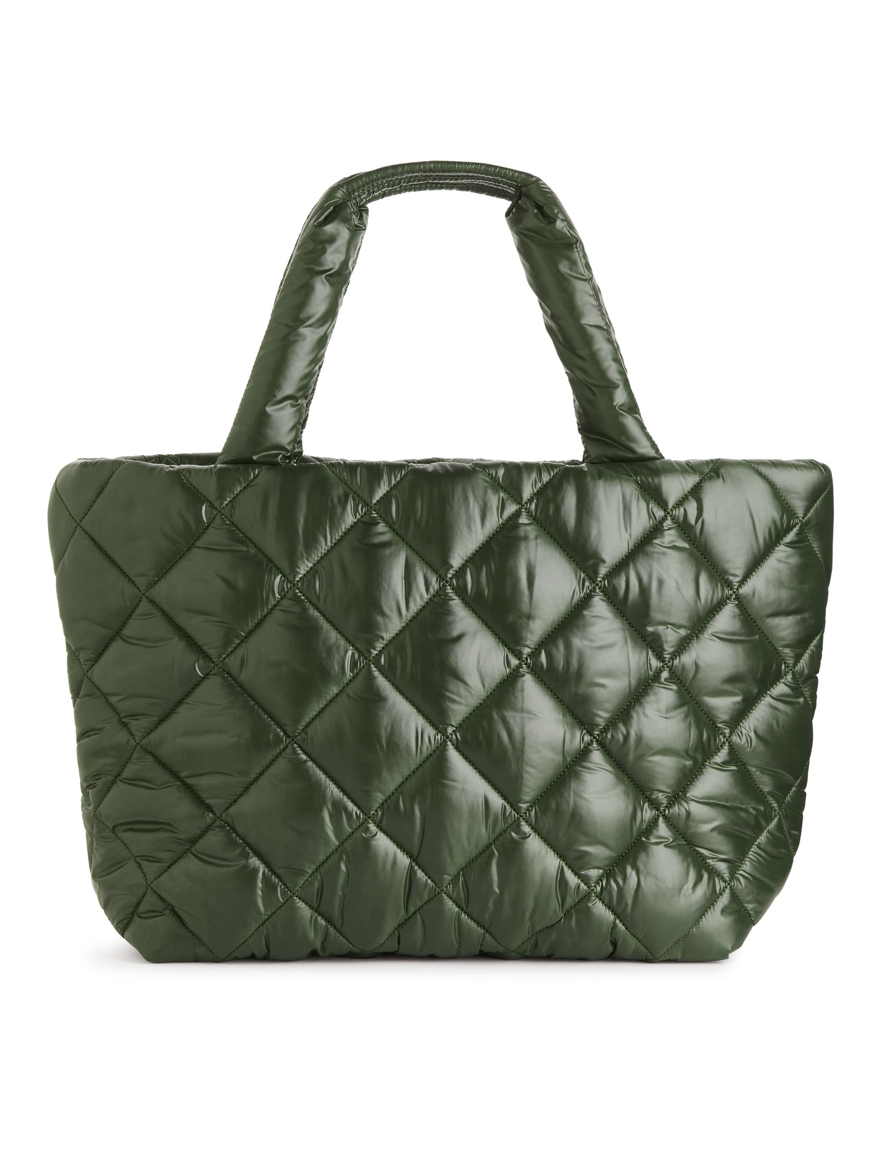 Quilted Tote - Dark Green - Women - StillMedia/DescriptiveStillLife - 3
