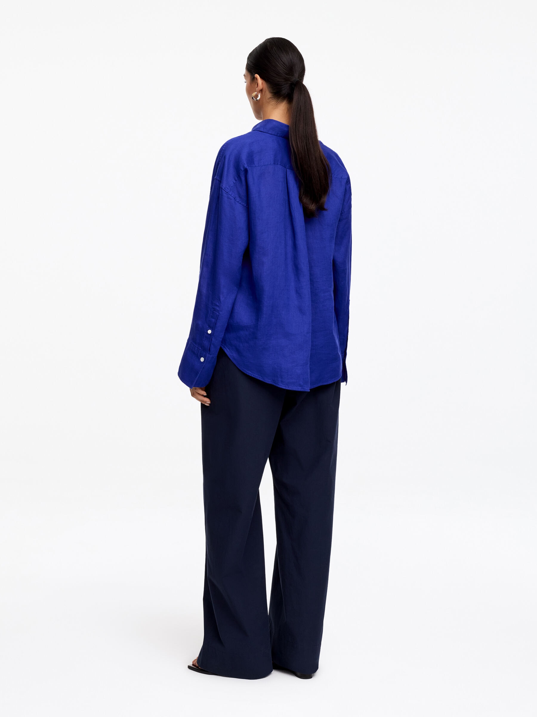 Chemise en lin - Bleu - Regular fit - Femme - StillMedia/Lookbook - 2