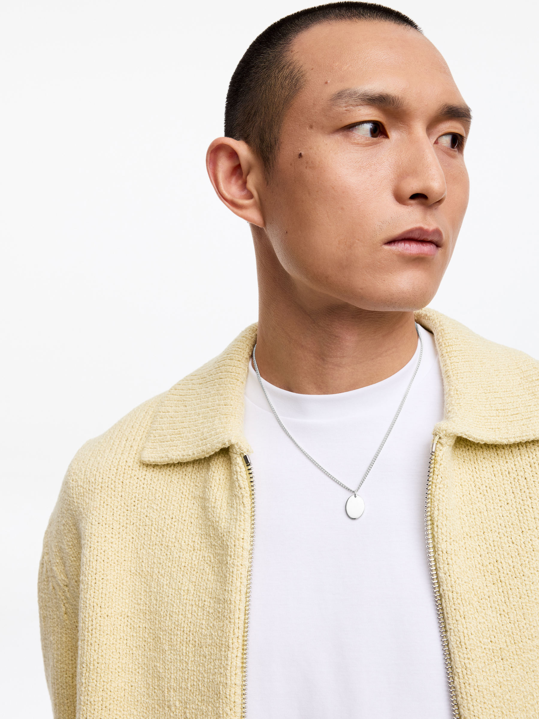 Silver Pendant Necklace - Silver - Men - StillMedia/Lookbook - 4