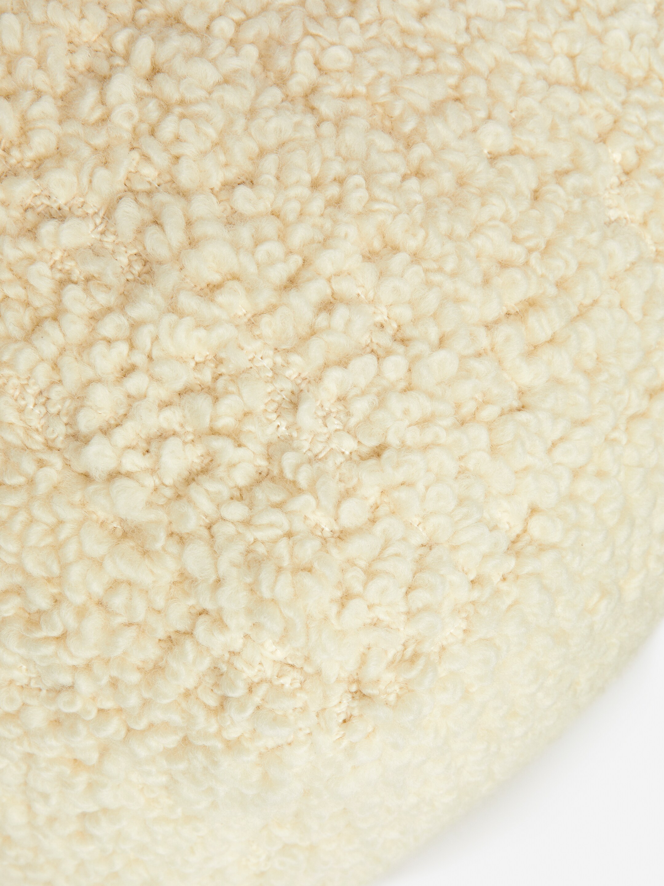 Ingrandisci l'immagine: Cotton Wool Pouffe - Light Beige - HOME | H&M CH 3