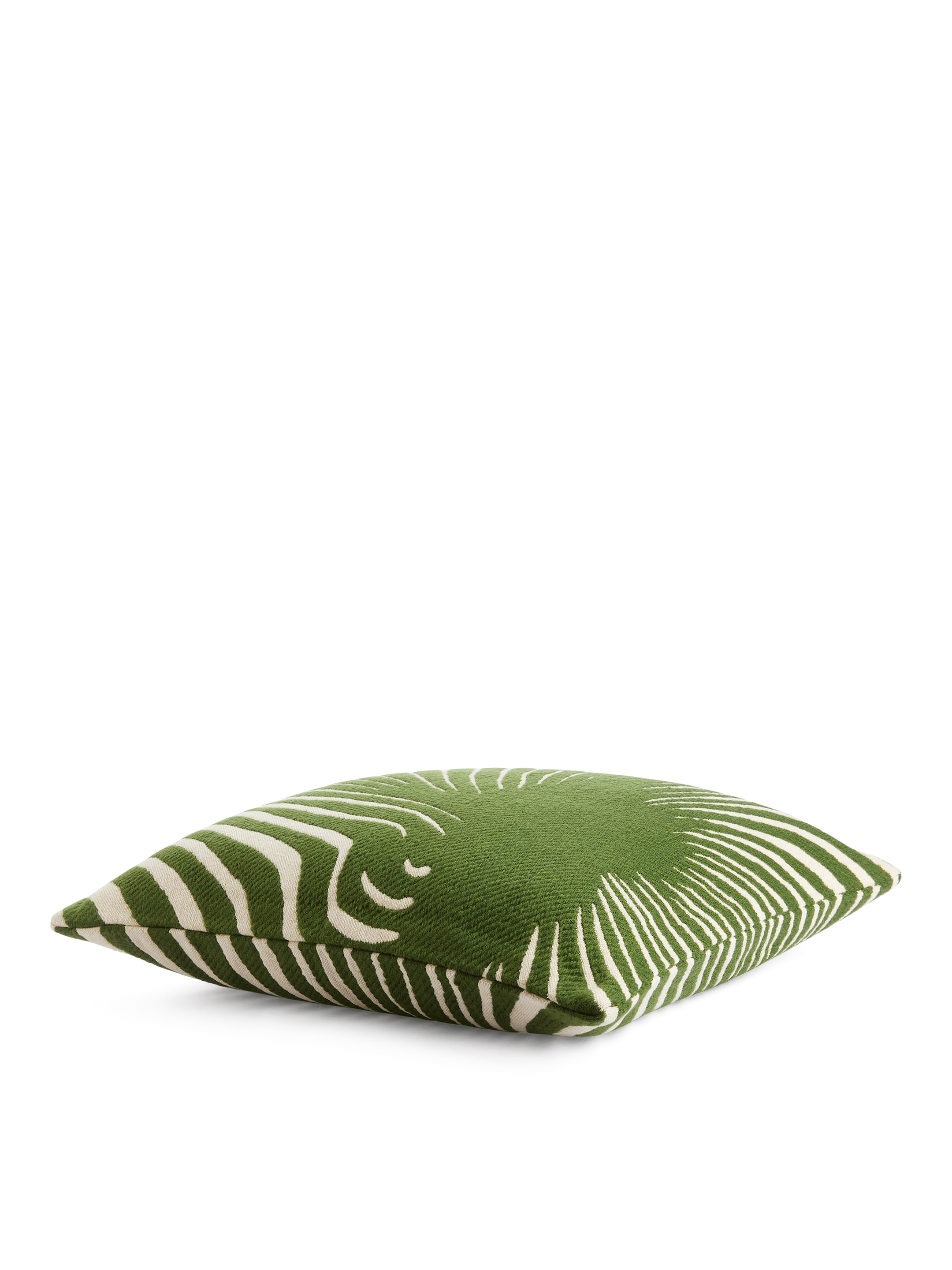 Größeres Bild anzeigen: Kopfkissenbezug aus Baumwolle und Wolle 50 x 50 cm - Grün/Cremeweiß - Home All | H&M AT 1