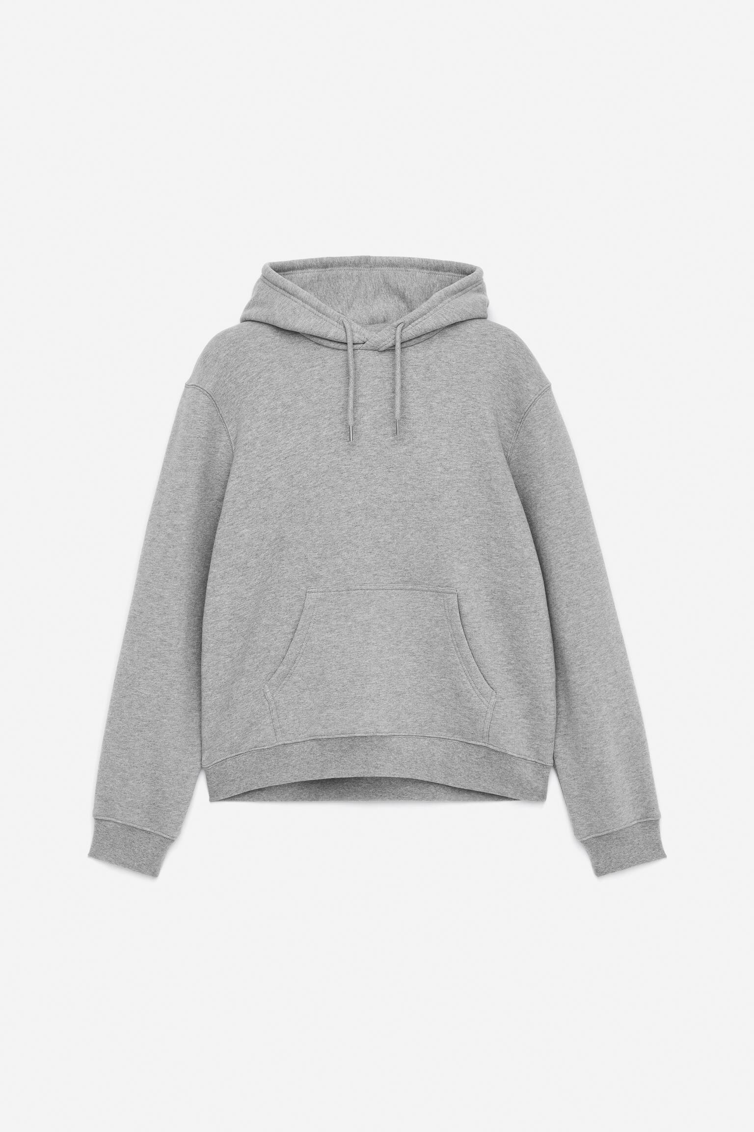 Sweat à capuche - Gris chiné/Bleu foncé/Rouge - 2