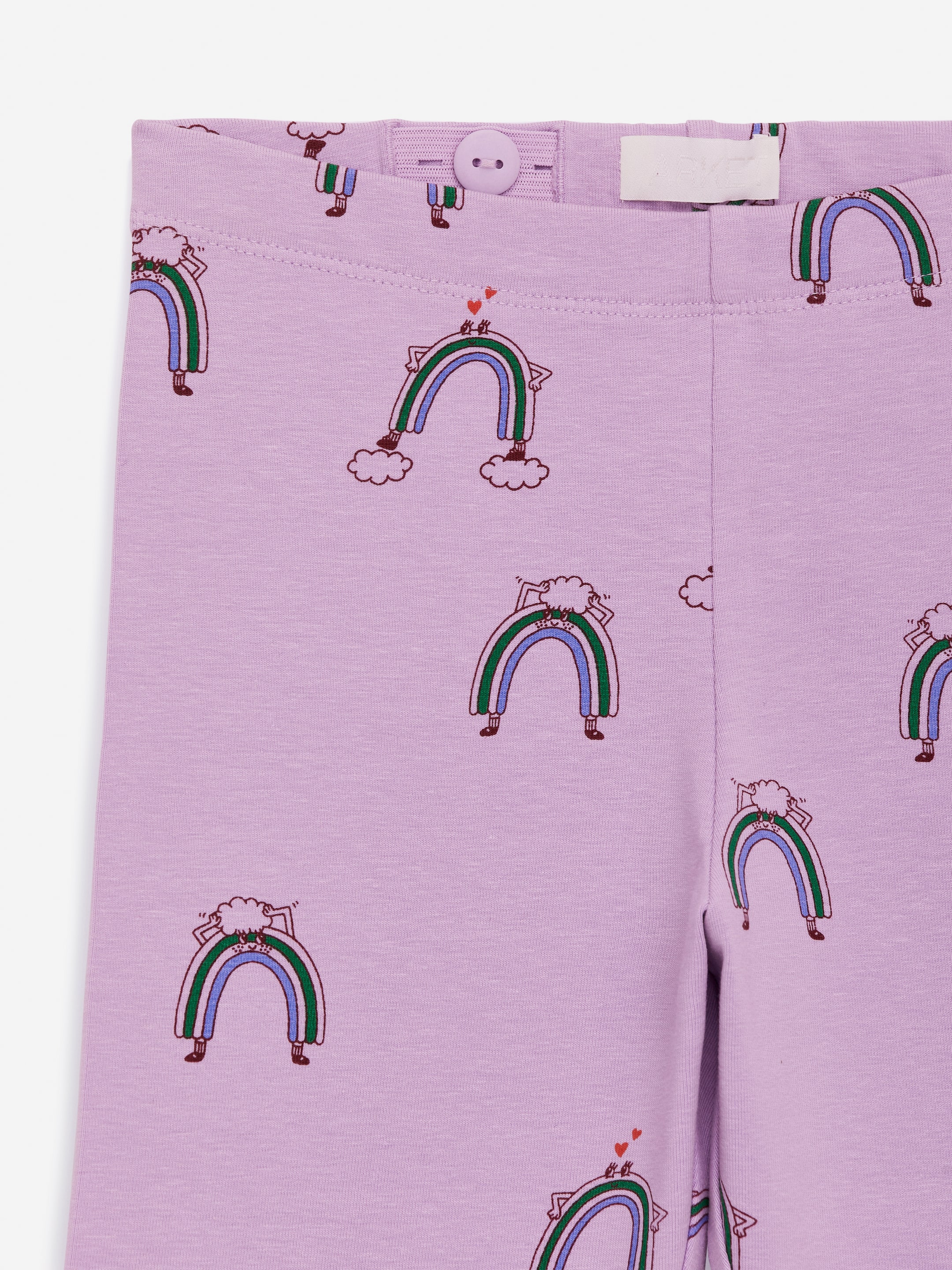 Zobacz większy obraz: Printed Jersey Leggings - Liliowy/Tęczowy - Dziecko | H&M PL 3