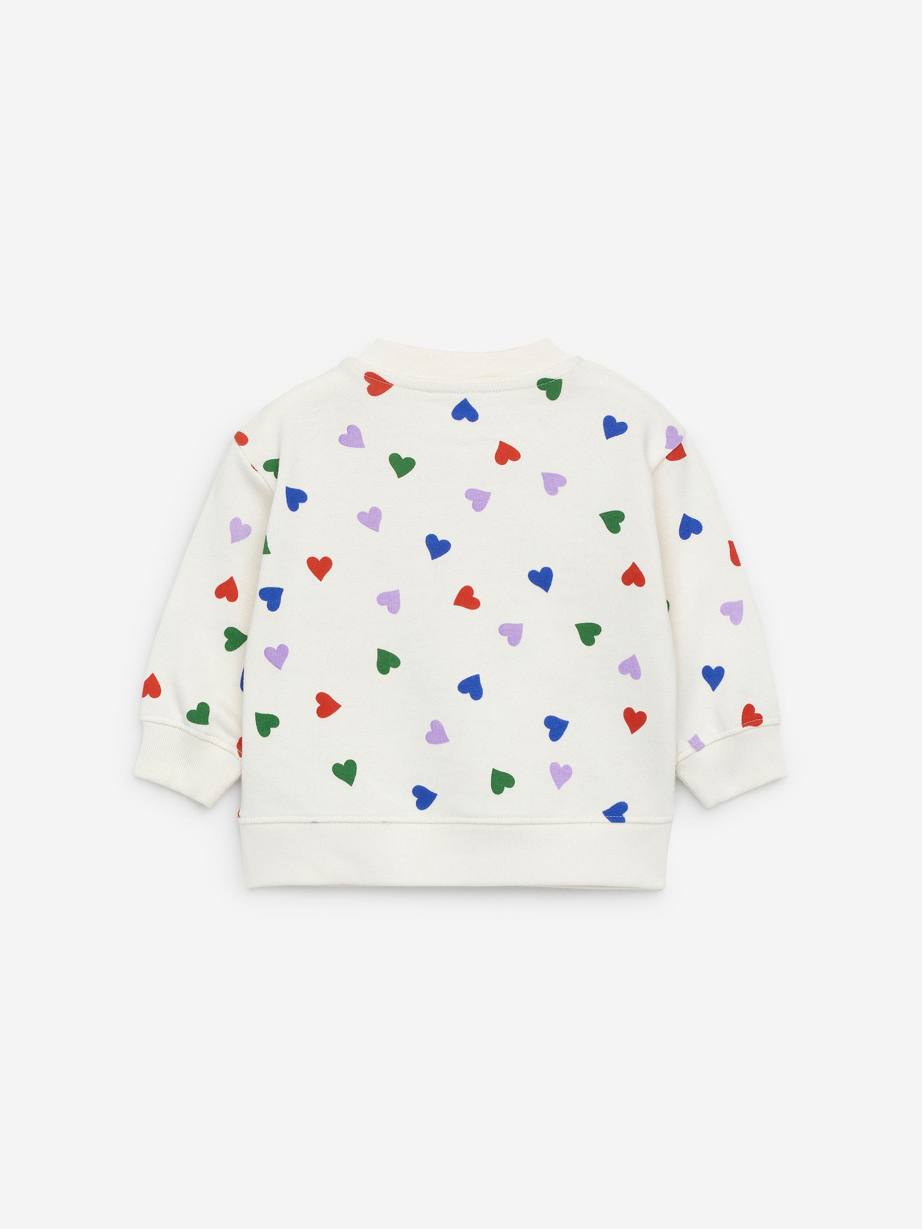 Cotton Sweatshirt - Off White/Hearts - Loose fit - Children - StillMedia/DescriptiveStillLife - 2
