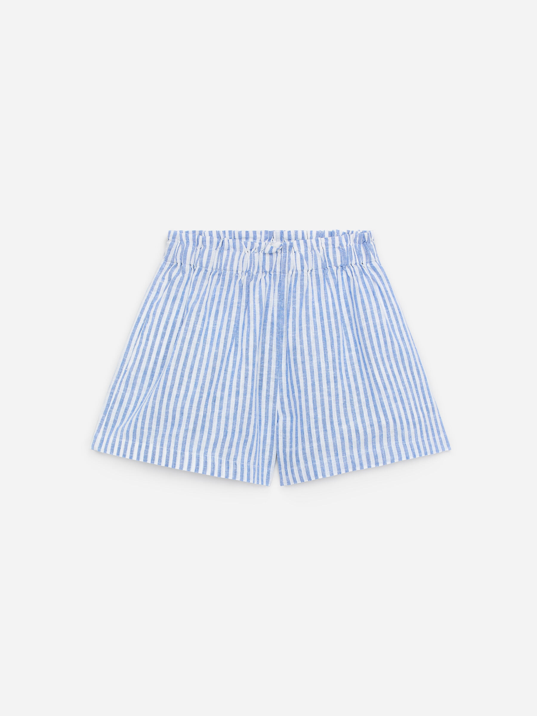 Paperbag-Shorts - Blau/Weiß - Relaxed Fit - Kinder - StillMedia/DescriptiveStillLife - 1