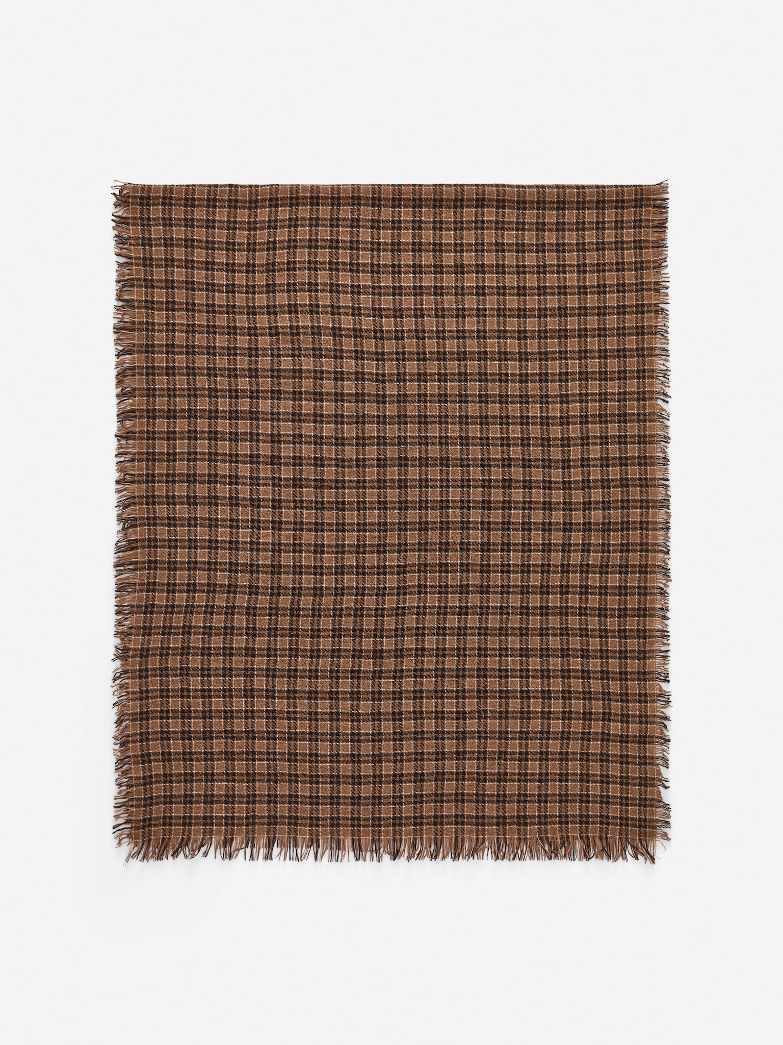 Écharpe en laine légère - Beige/Multicolore/Bleu foncé/Gris foncé - 2