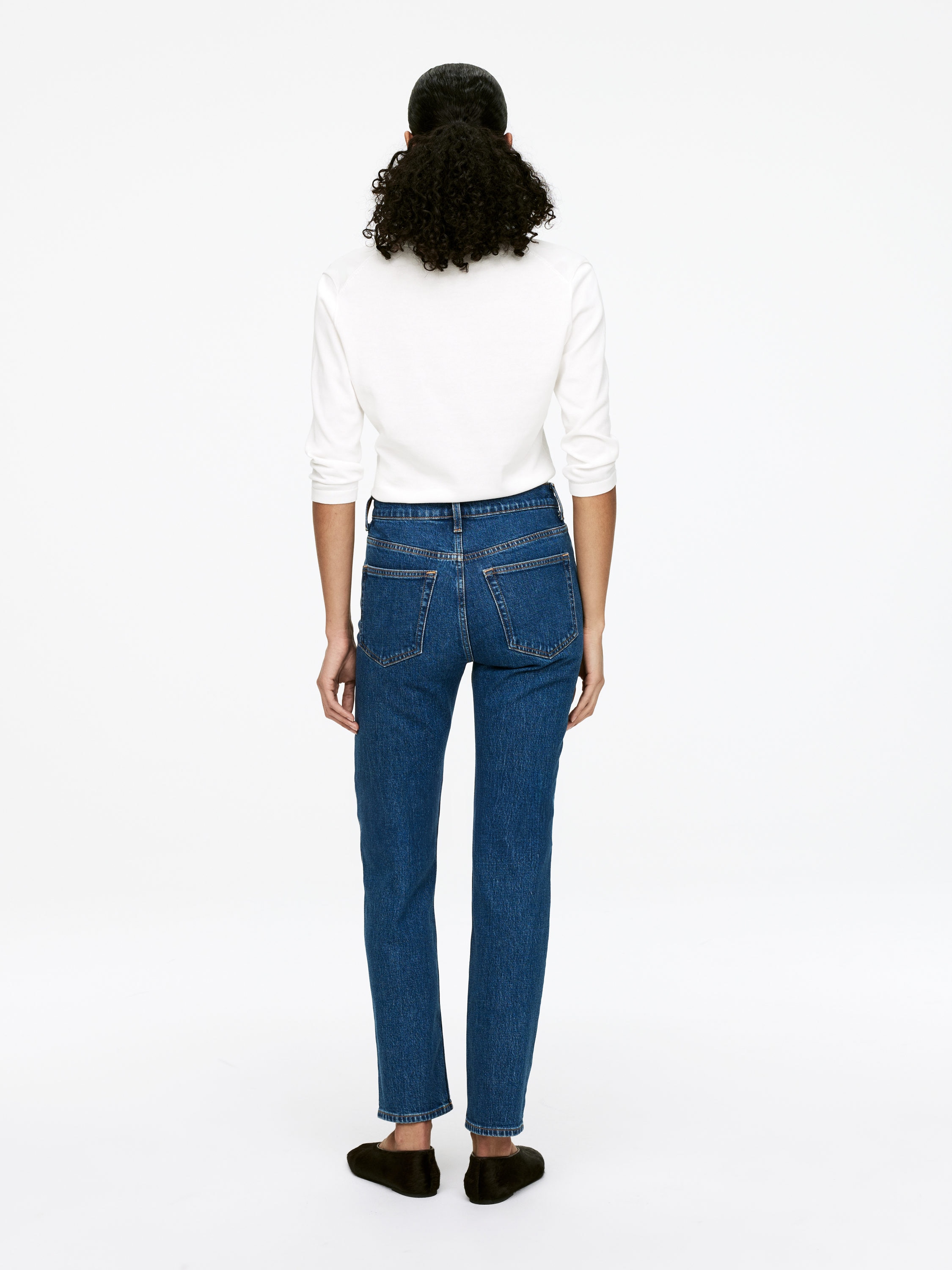 JADE CROPPED Slim Jeans - Mid Blue - Slim fit - Women - StillMedia/Lookbook - 10