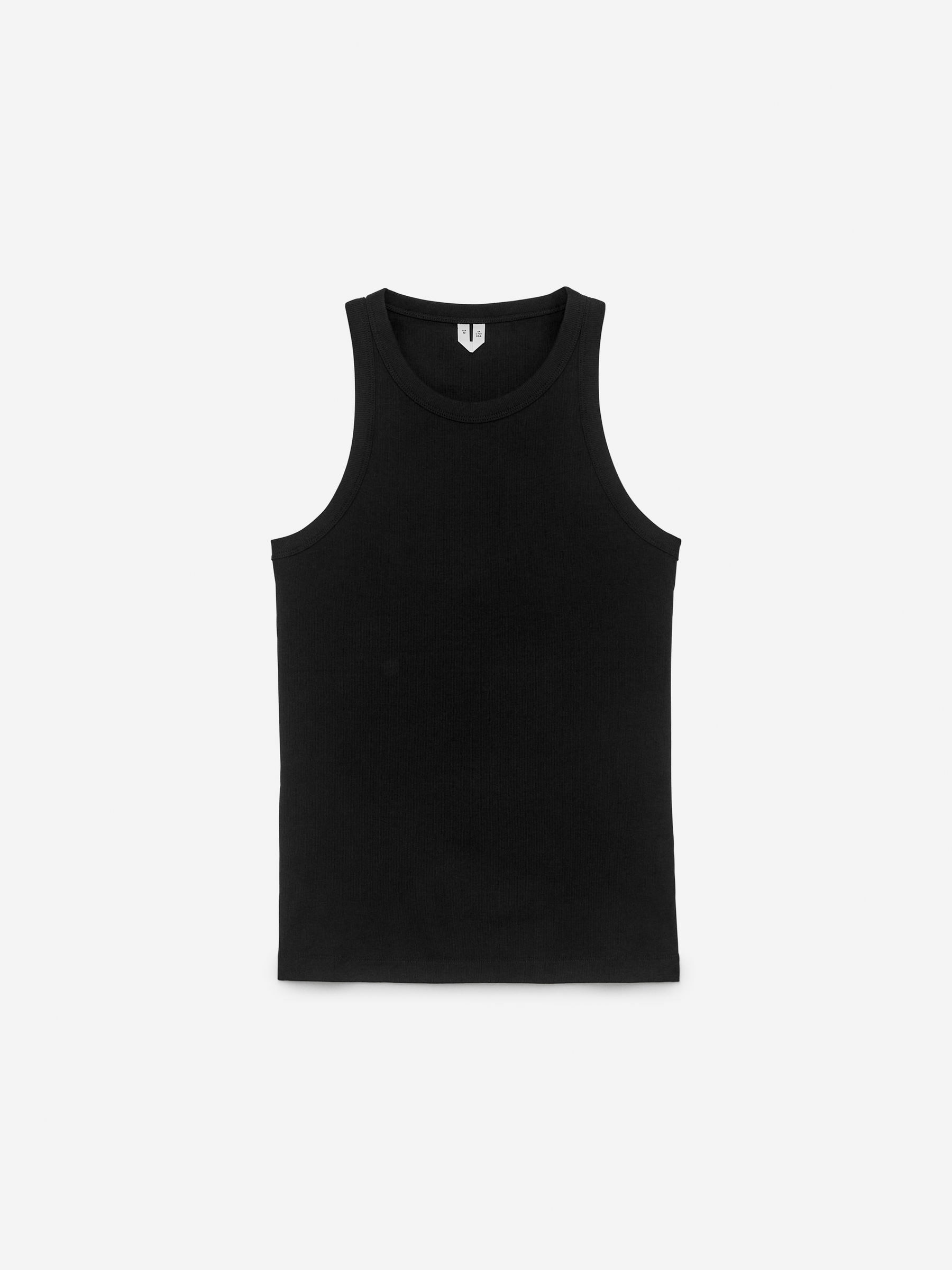 Rib Racer Tank Top-Blue-13951