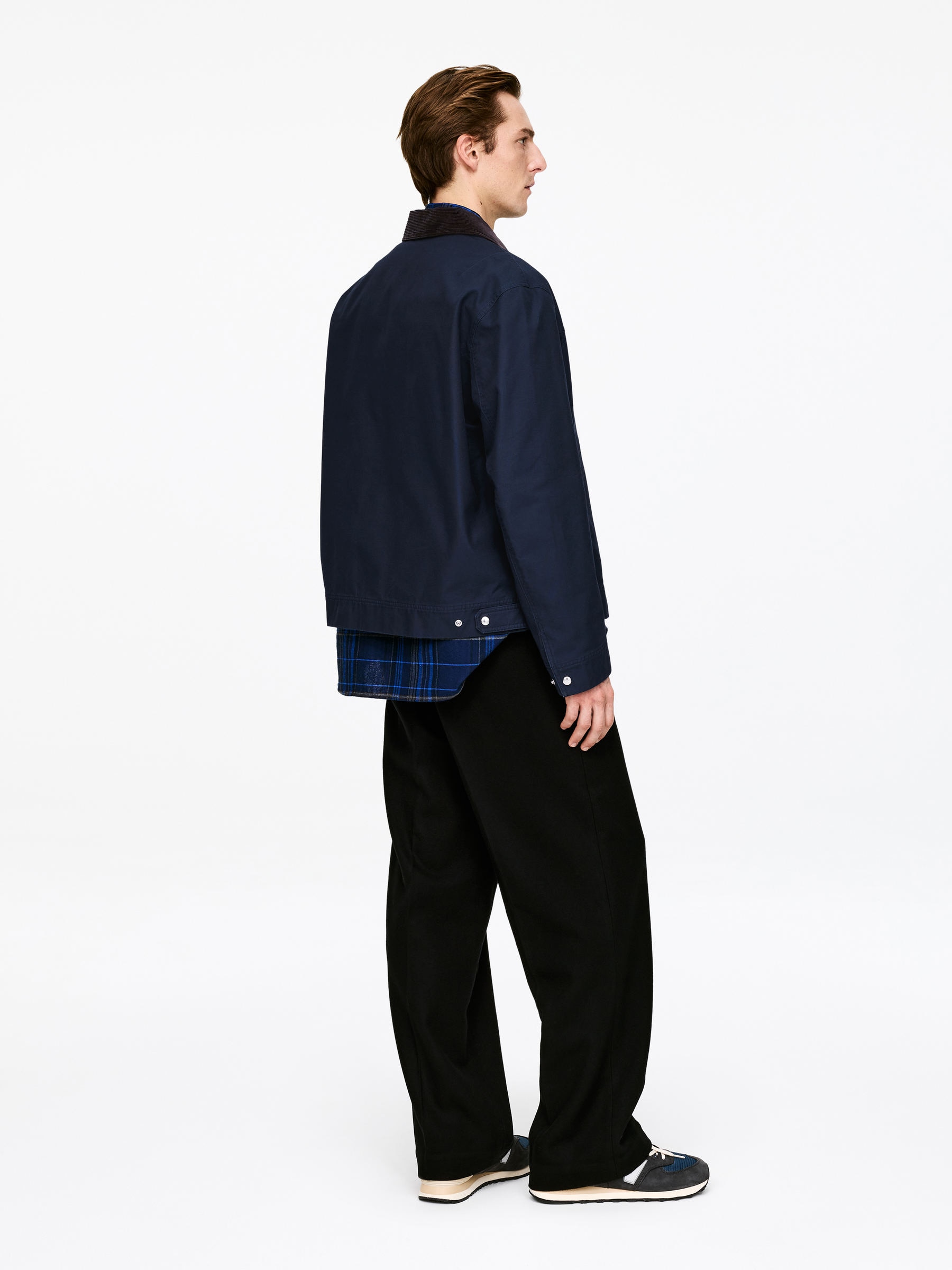 Jacka i bomullscanvas - Mörkblå - Relaxed fit - Men - StillMedia/Lookbook - 6