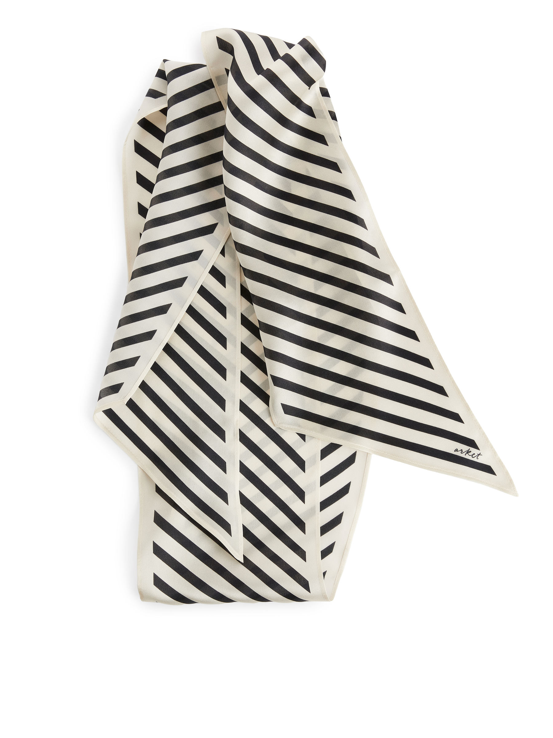 Seidentuch - Cremeweiß/Schwarz - Damen - StillMedia/DescriptiveStillLife - 2