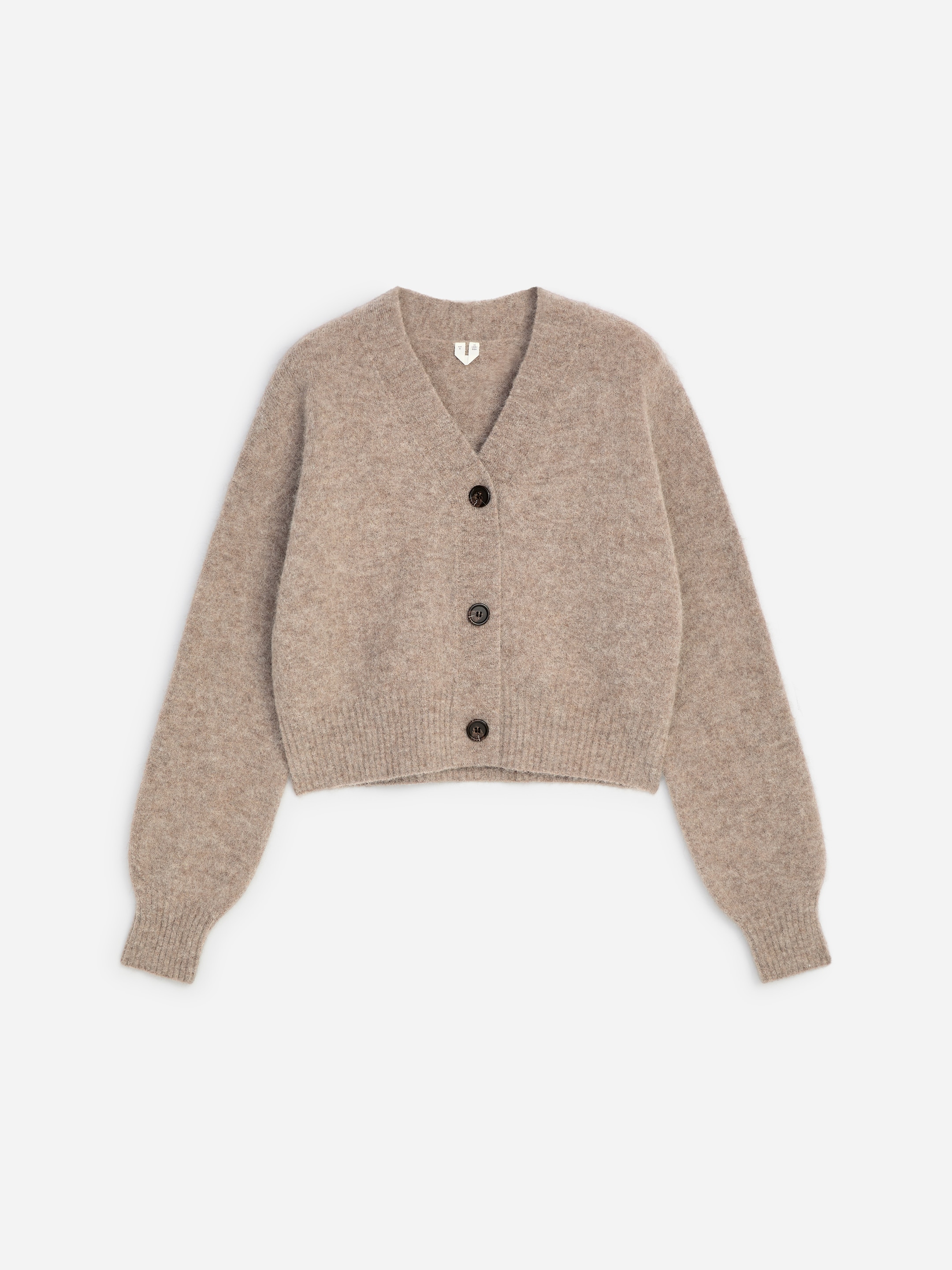Alpaca-Wool Blend Cardigan - Beige - Loose fit - women - StillMedia/DescriptiveStillLife - 1