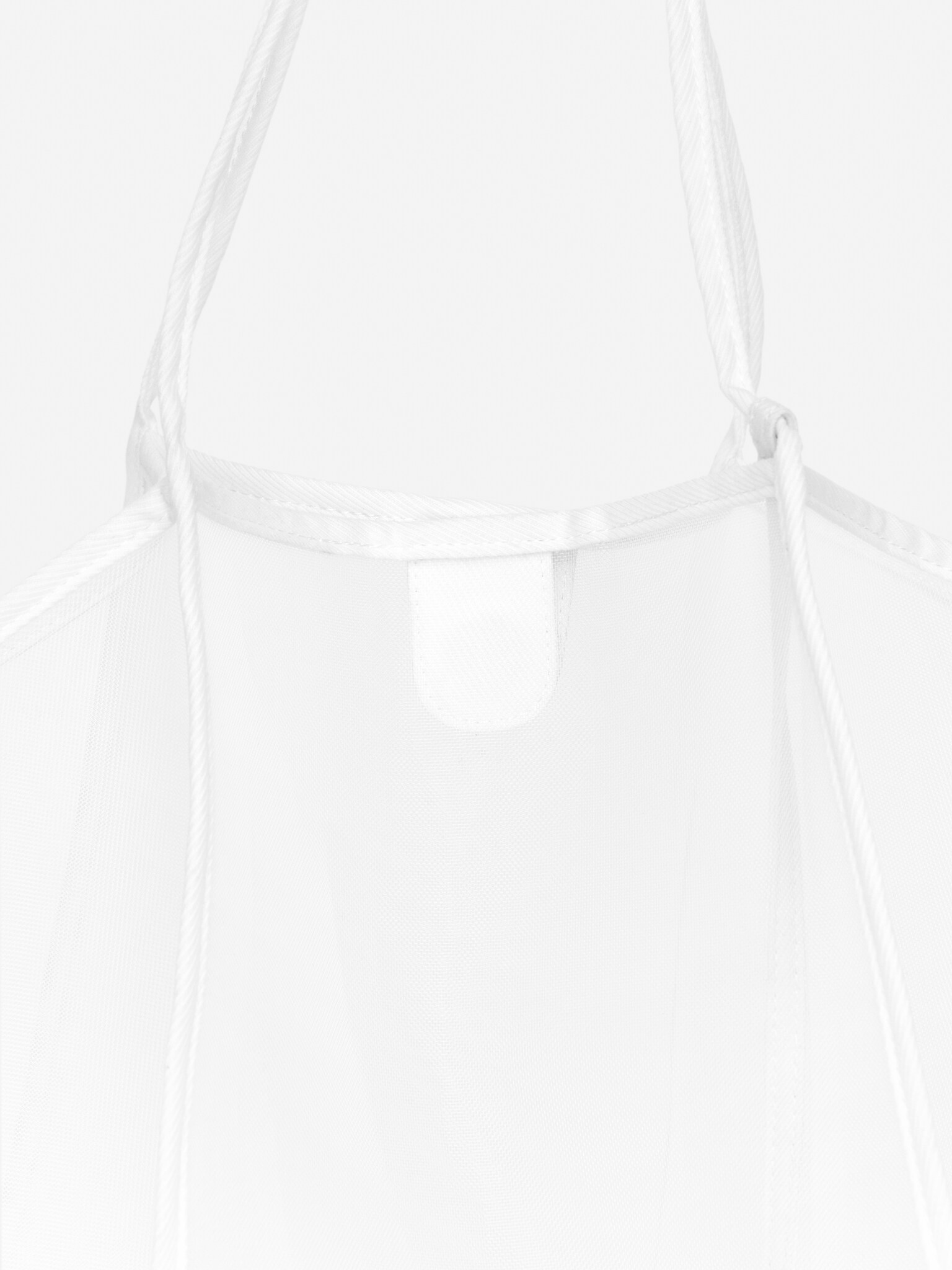 Sac fourre-tout en tissu résille - Blanc - 5