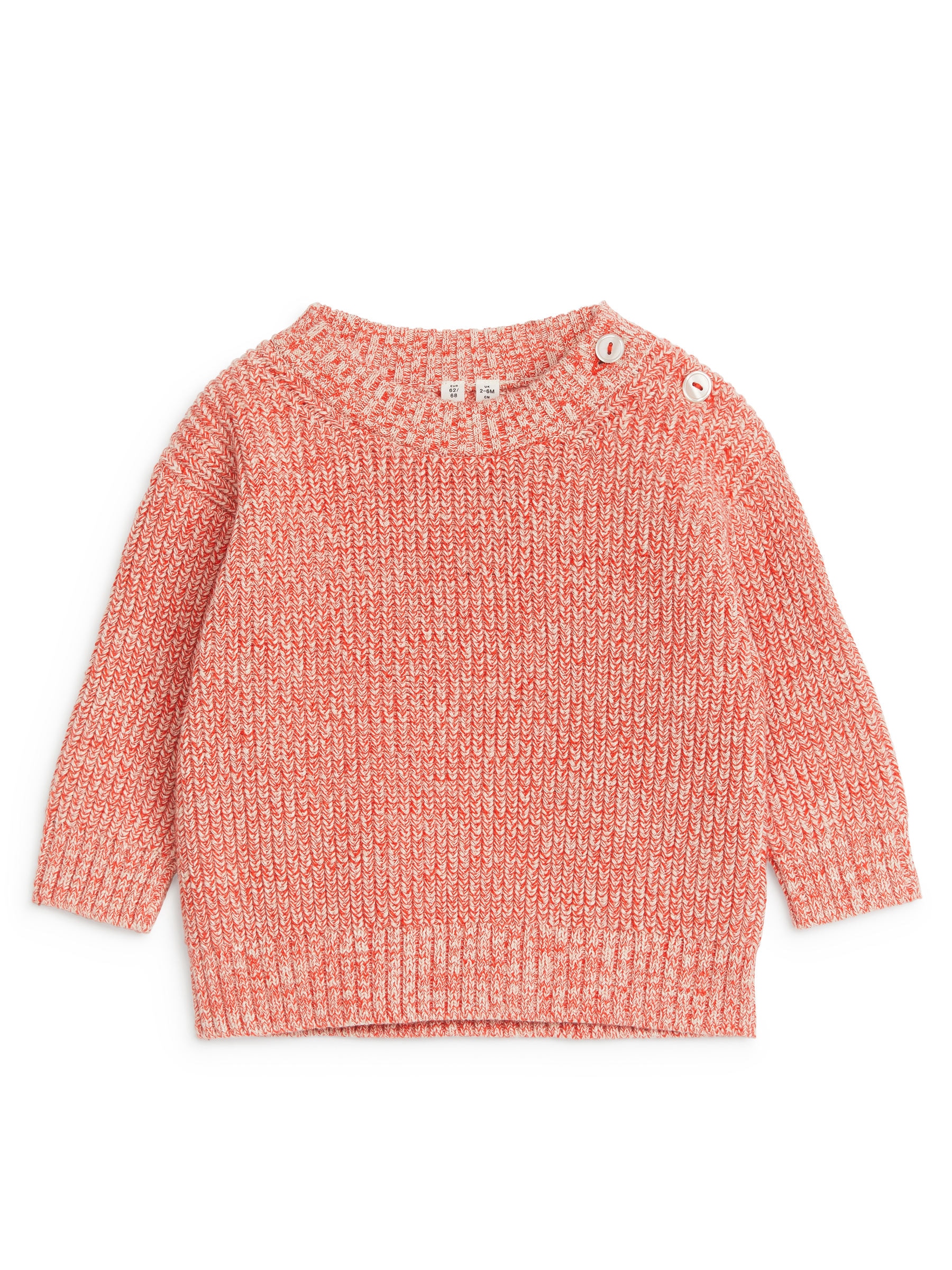 Baumwollstrickpullover - Orange meliert - Relaxed Fit - Kinder - StillMedia/DescriptiveStillLife - 3