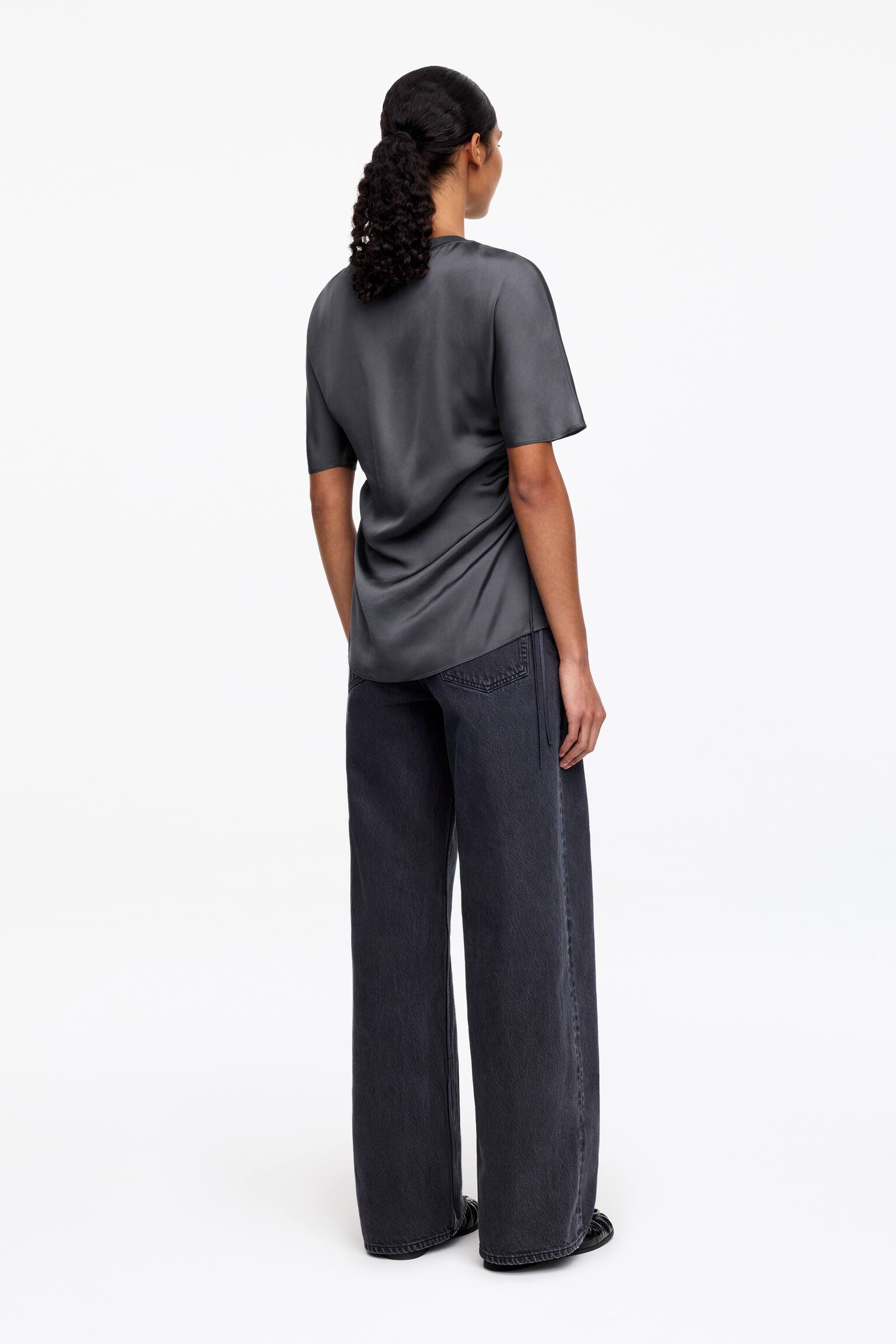 Горнище с връзки - Черен/Тюркоазено - 5