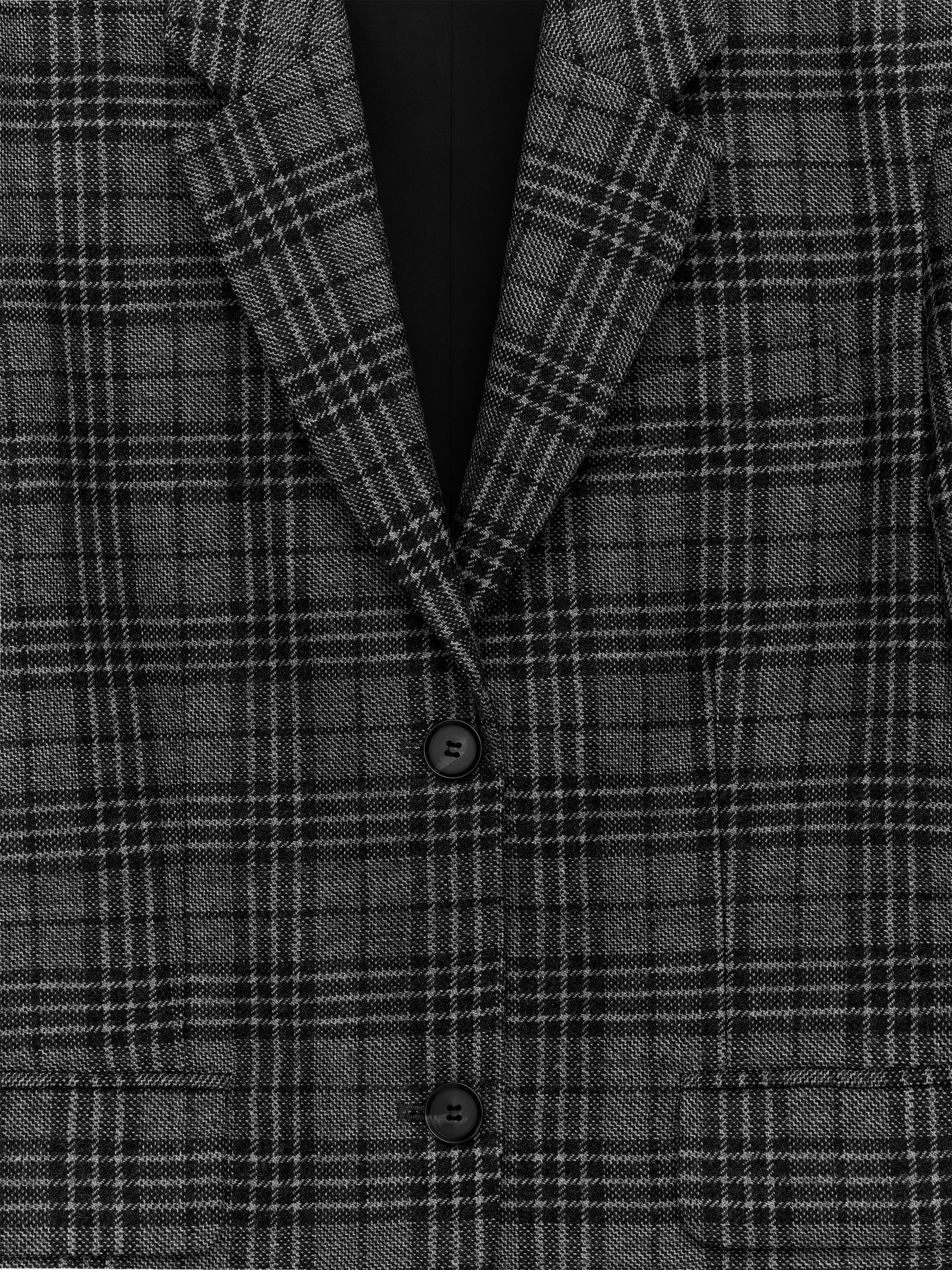 Blazer décontracté - Noir/Carreaux - Relaxed fit - Femme - StillMedia/DescriptiveDetail - 2