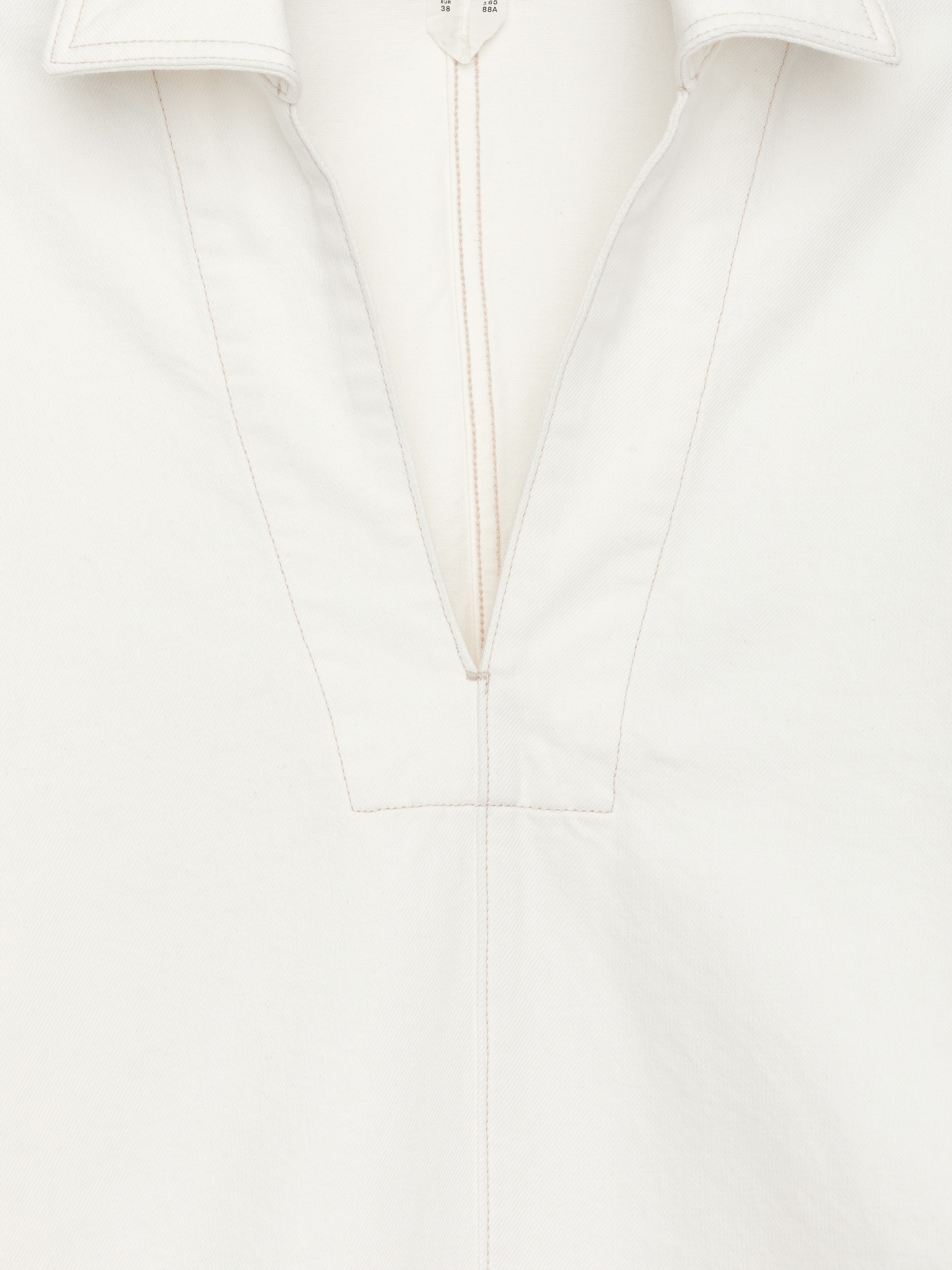Denim Tunic - White - Loose fit - Women - StillMedia/DescriptiveDetail - 2
