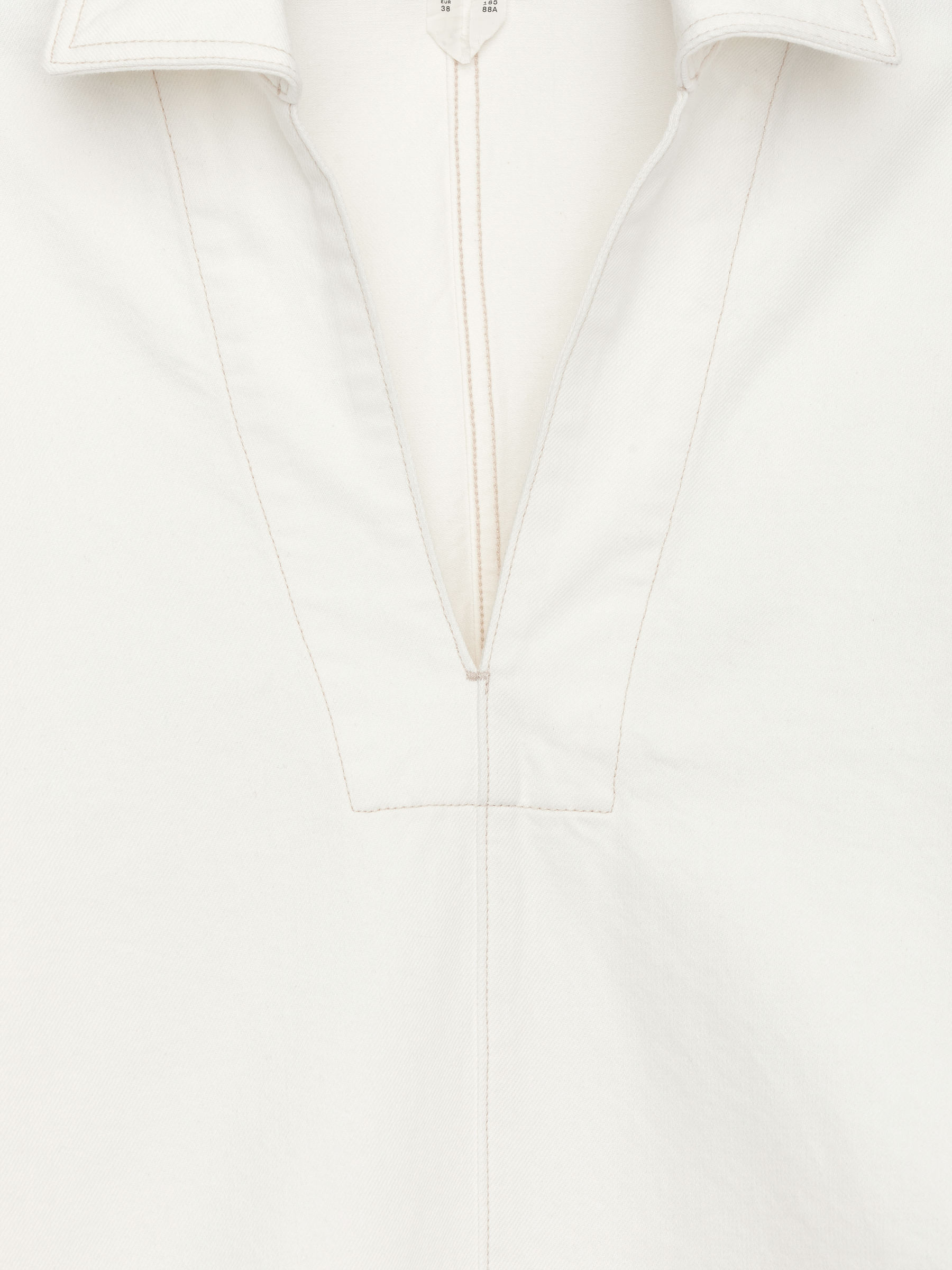 Denim Tunic - White - Loose fit - Women - StillMedia/DescriptiveDetail - 2