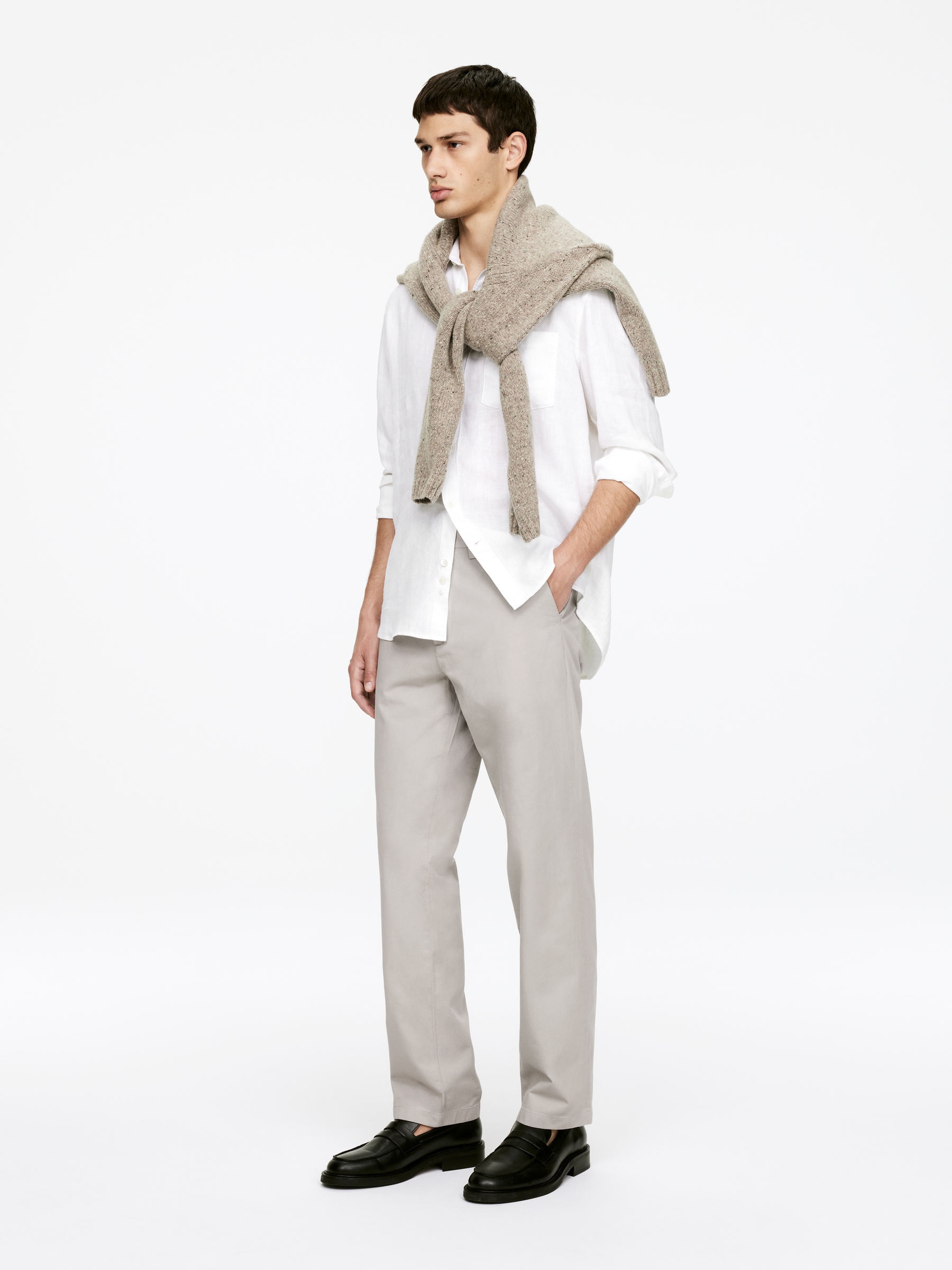 Straight Cotton Chinos - Mole - Regular fit - Men - StillMedia/Lookbook - 3