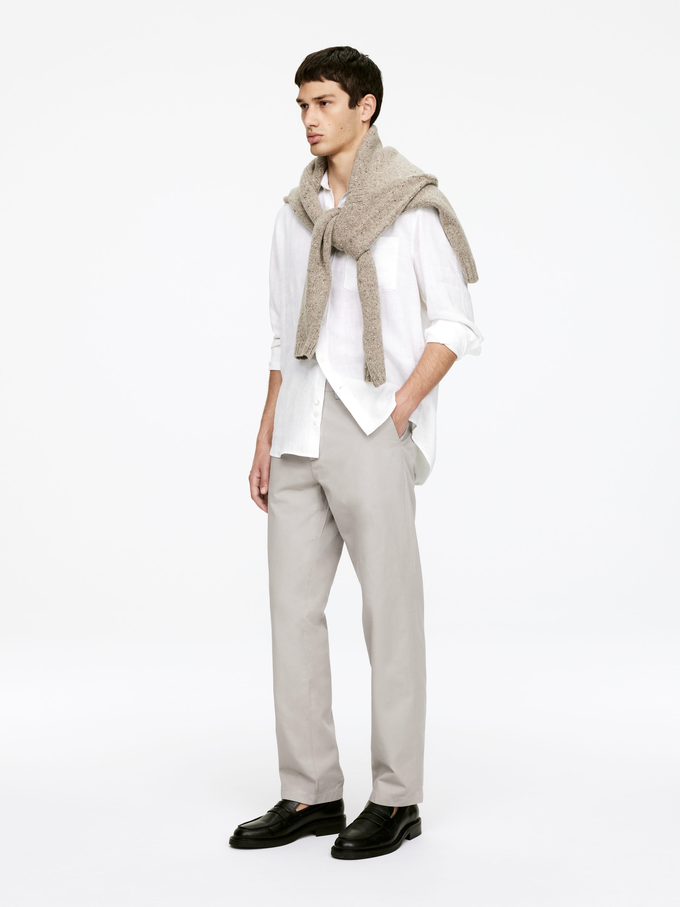 Straight Cotton Chinos - Mole - Regular fit - Men - StillMedia/Lookbook - 3