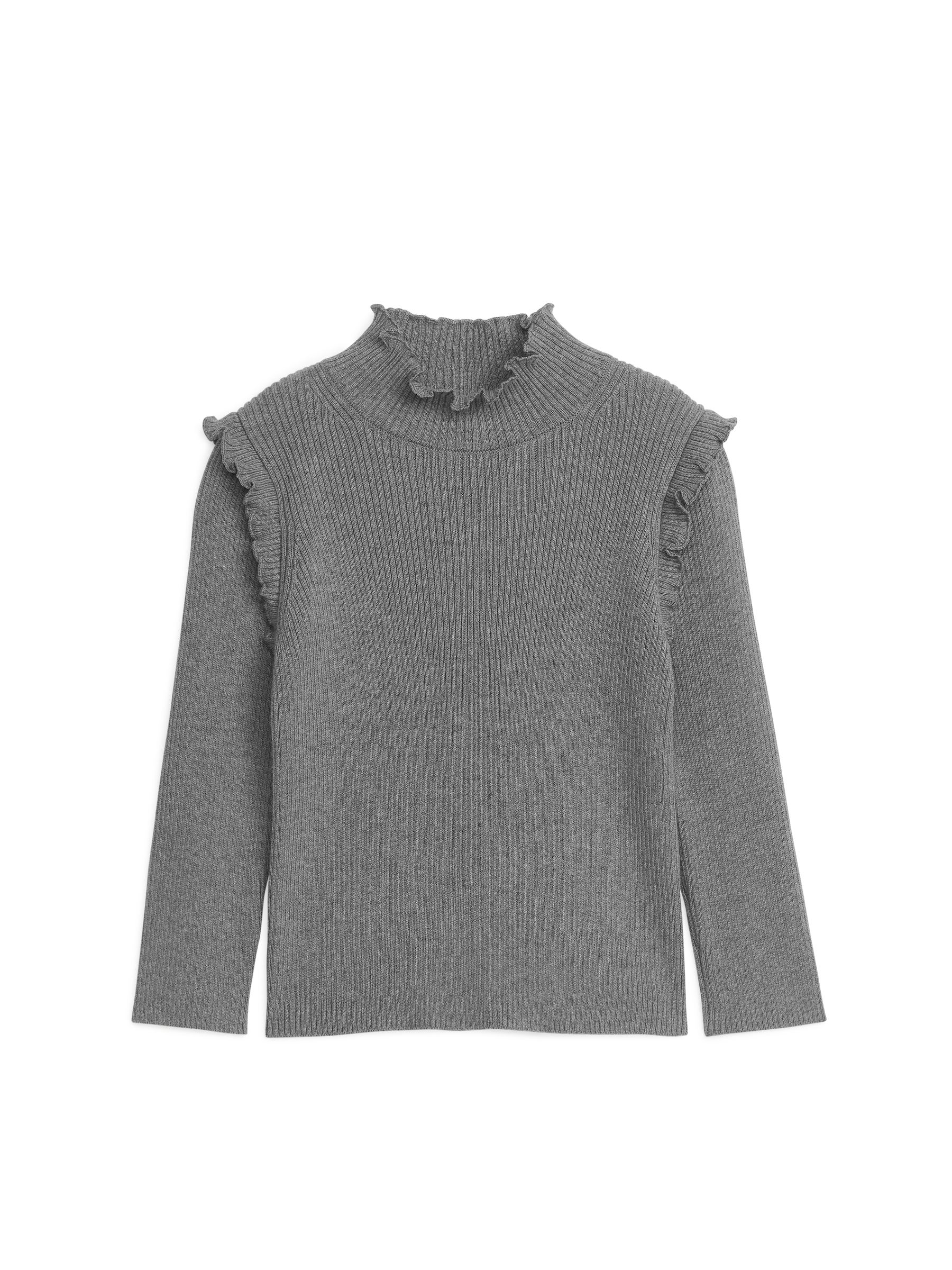 Oberteil mit gerüschter Schulter - Grau - Slim Fit - Kinder - StillMedia/DescriptiveStillLife - 3