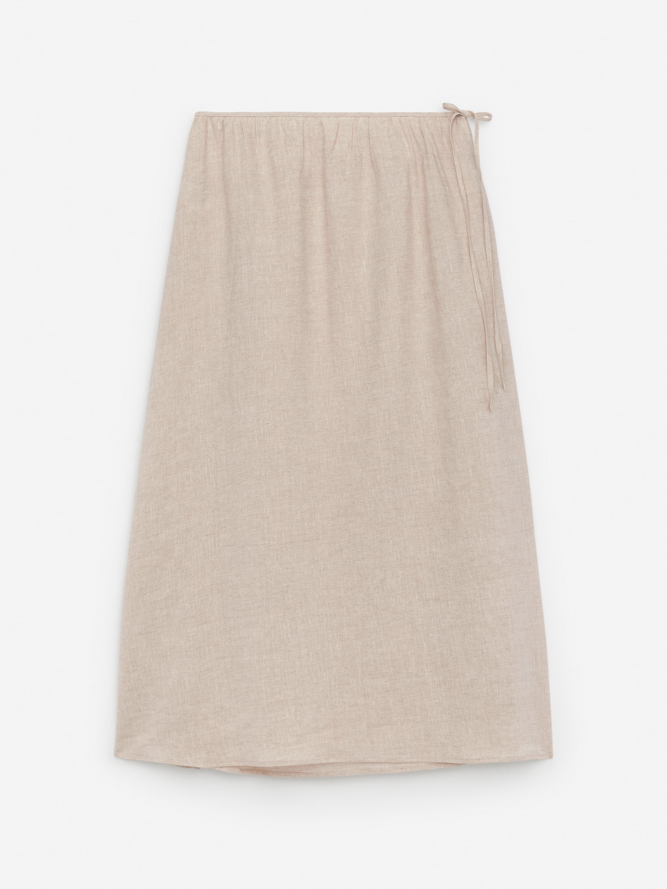 Linen Wrap Skirt - Beige - Regular fit - Women - StillMedia/DescriptiveStillLife - 2