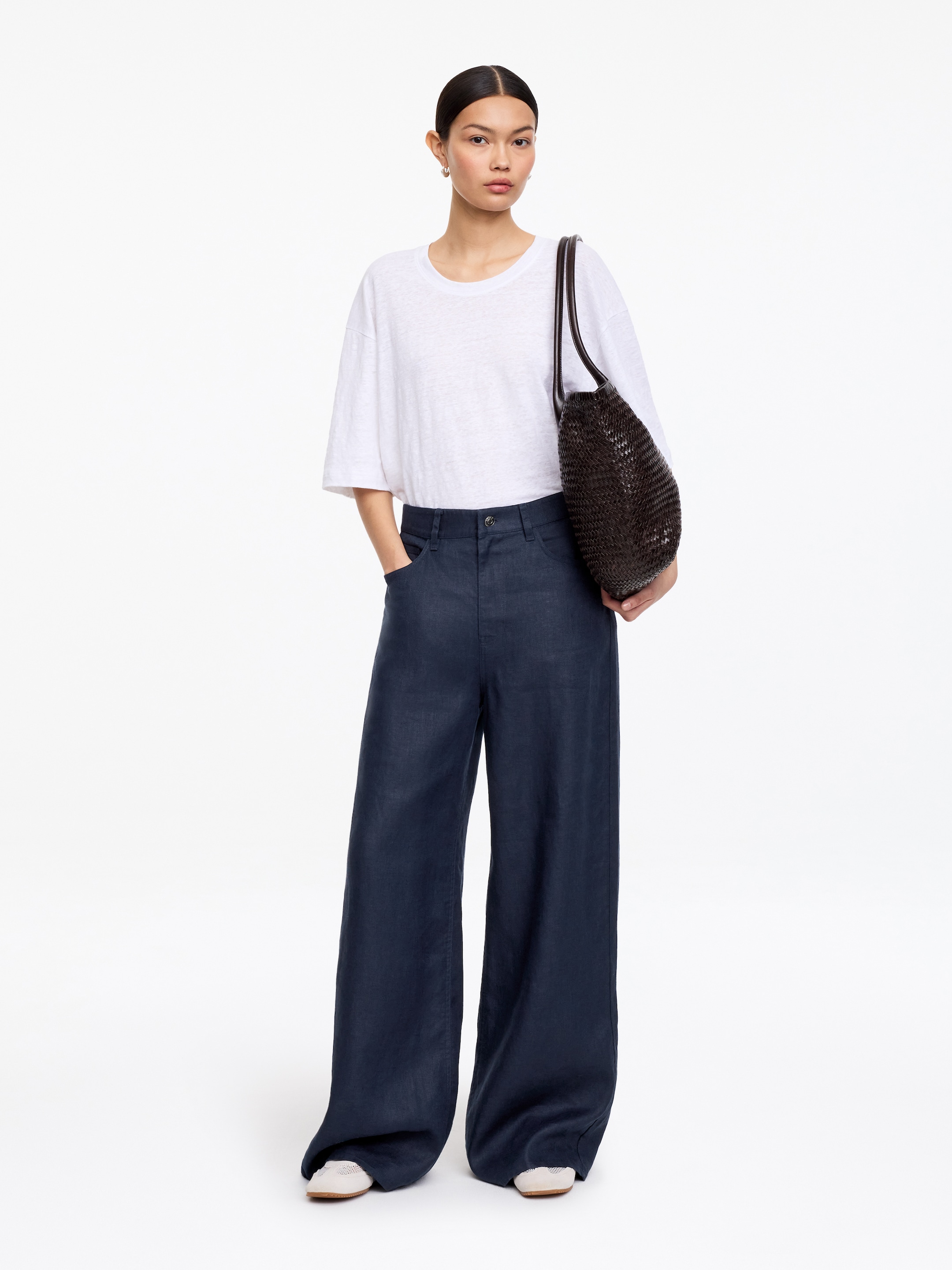 Pantalon en lin à cinq poches-#283045-18920
