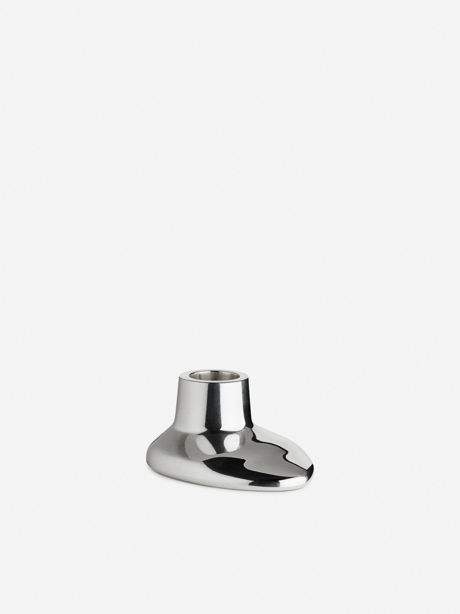 Silver-Plated Candle Holder - Silver