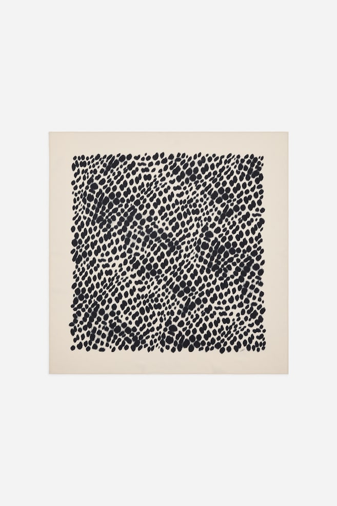 Silk Crepe Scarf - Off-white - 1