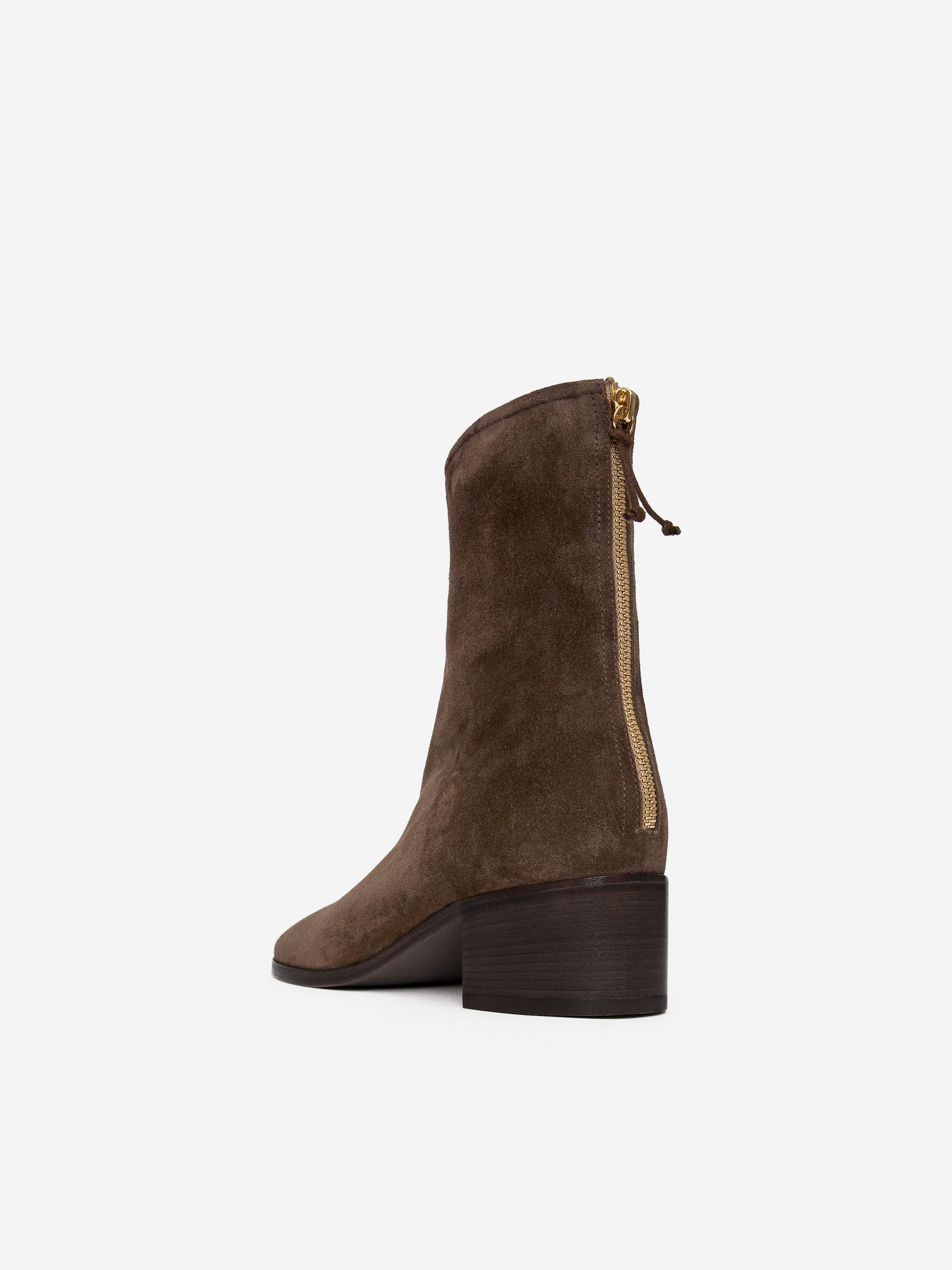 Suede Ankle Boots - Brown - Women - StillMedia/DescriptiveStillLife - 1