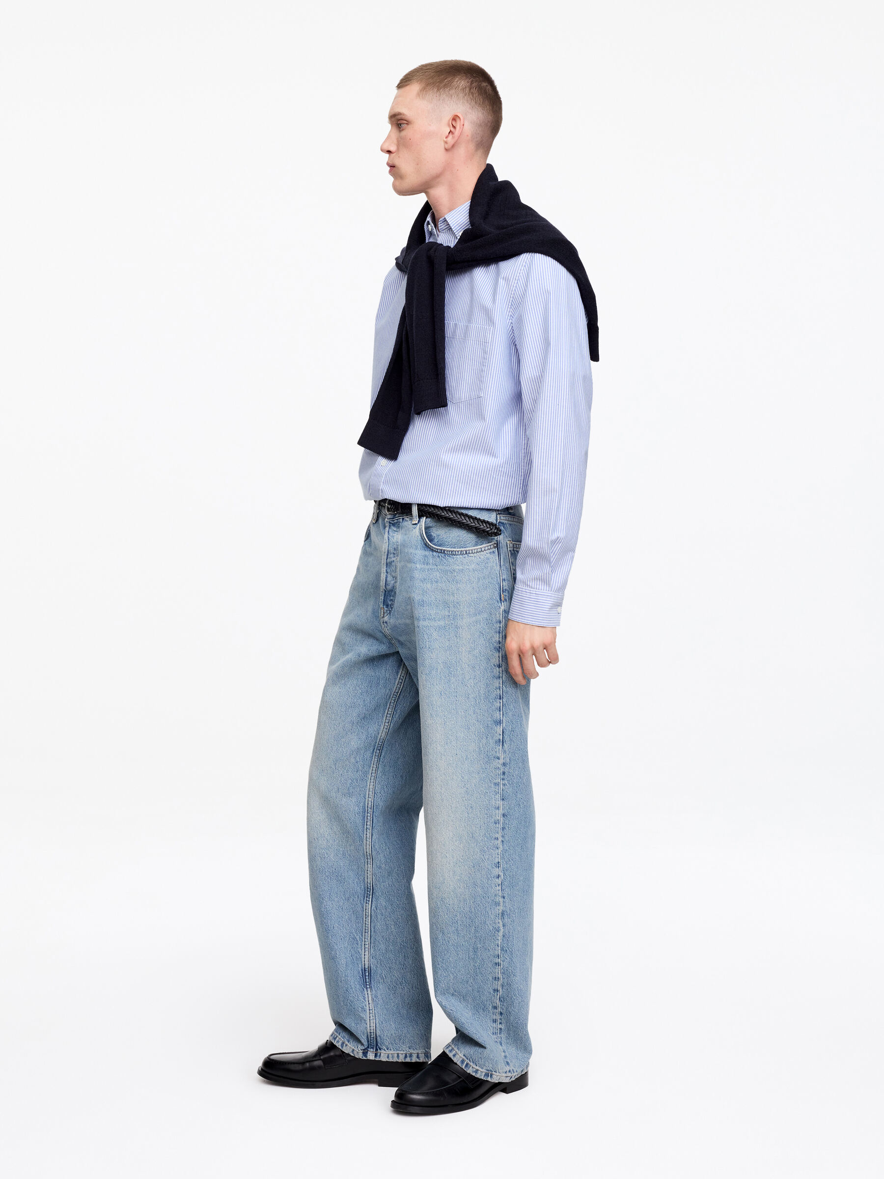 Koszula oxford o standardowym kroju - Niebieski/Paski - Fason normalny - Men - StillMedia/Lookbook - 46