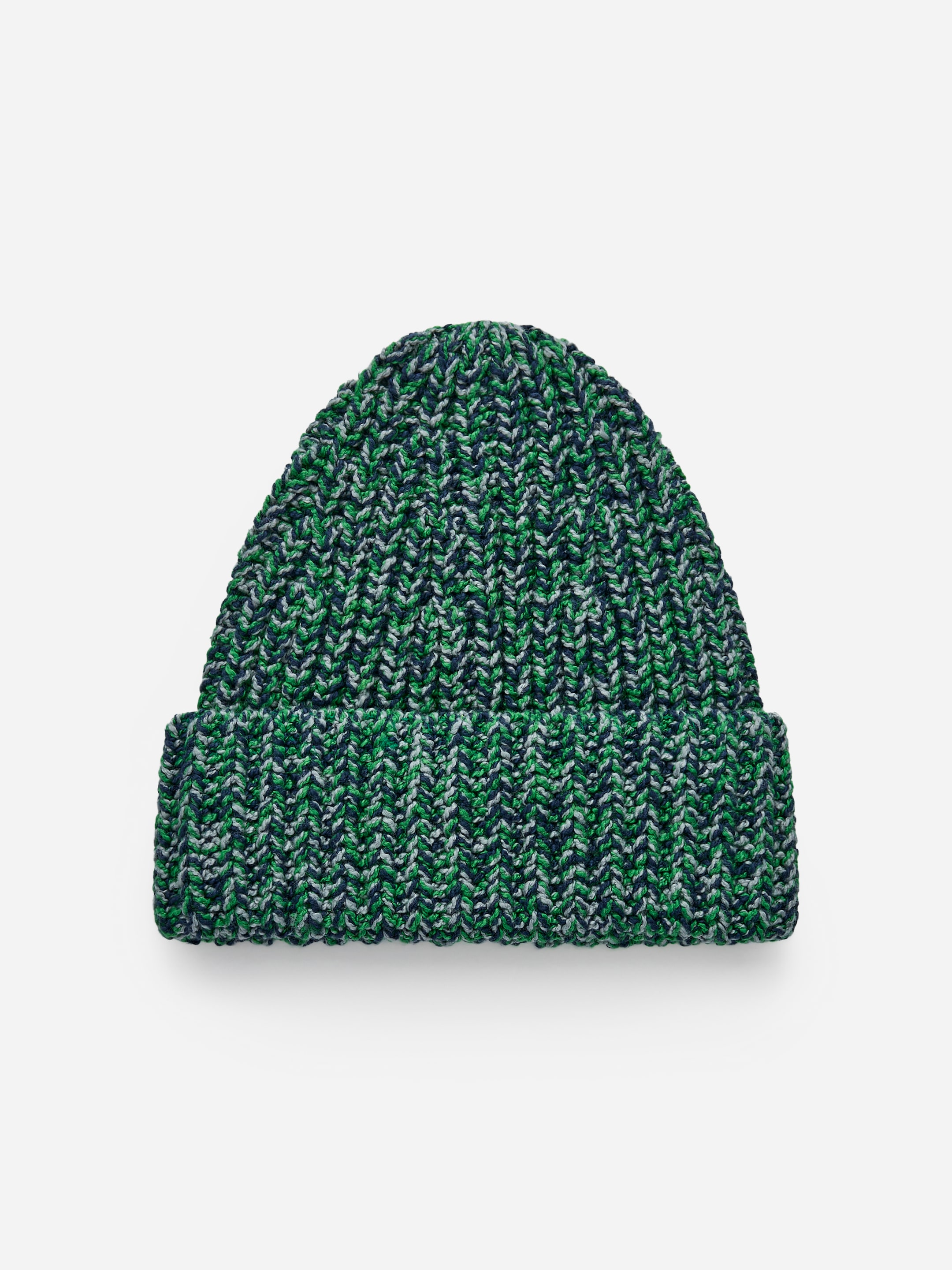 Marmorierte Strickbeanie aus Baumwolle-#31344A-17440
