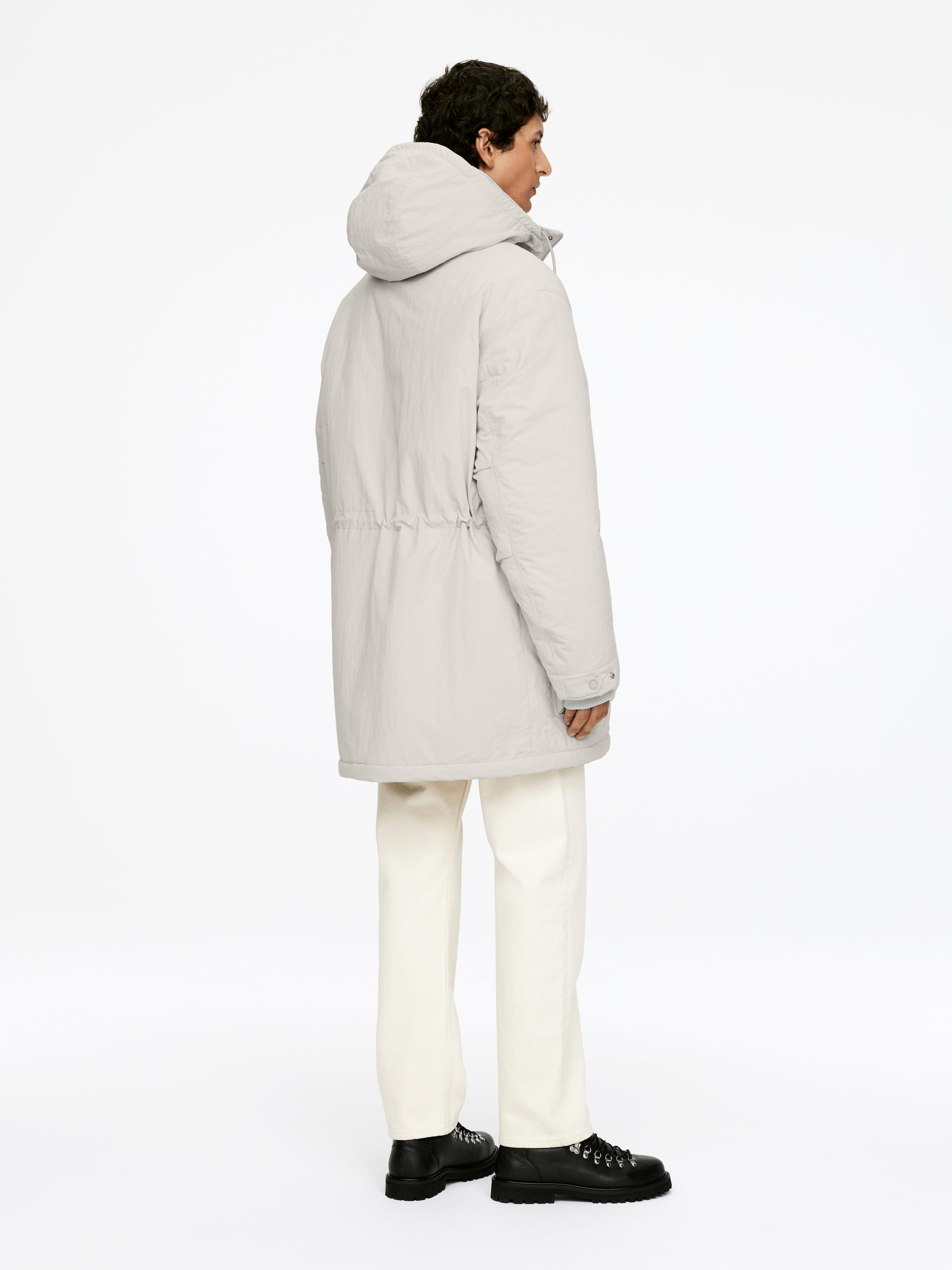 Gefütterter Parka - Helles Taupe - Loose Fit - Men - StillMedia/Lookbook - 4