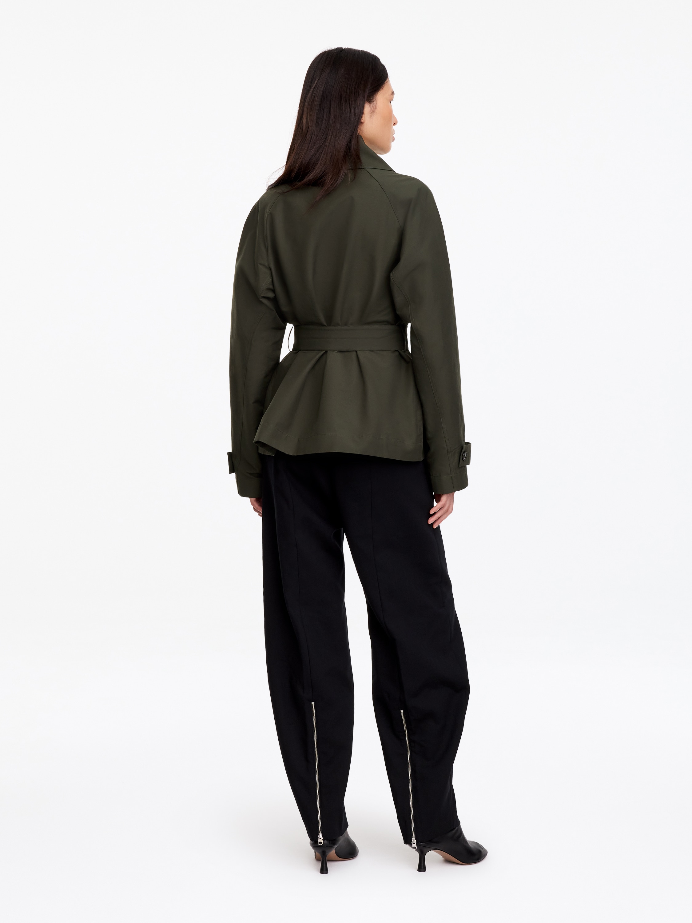 Shawl Collar Jacket – Khaki Green – ARKET NL