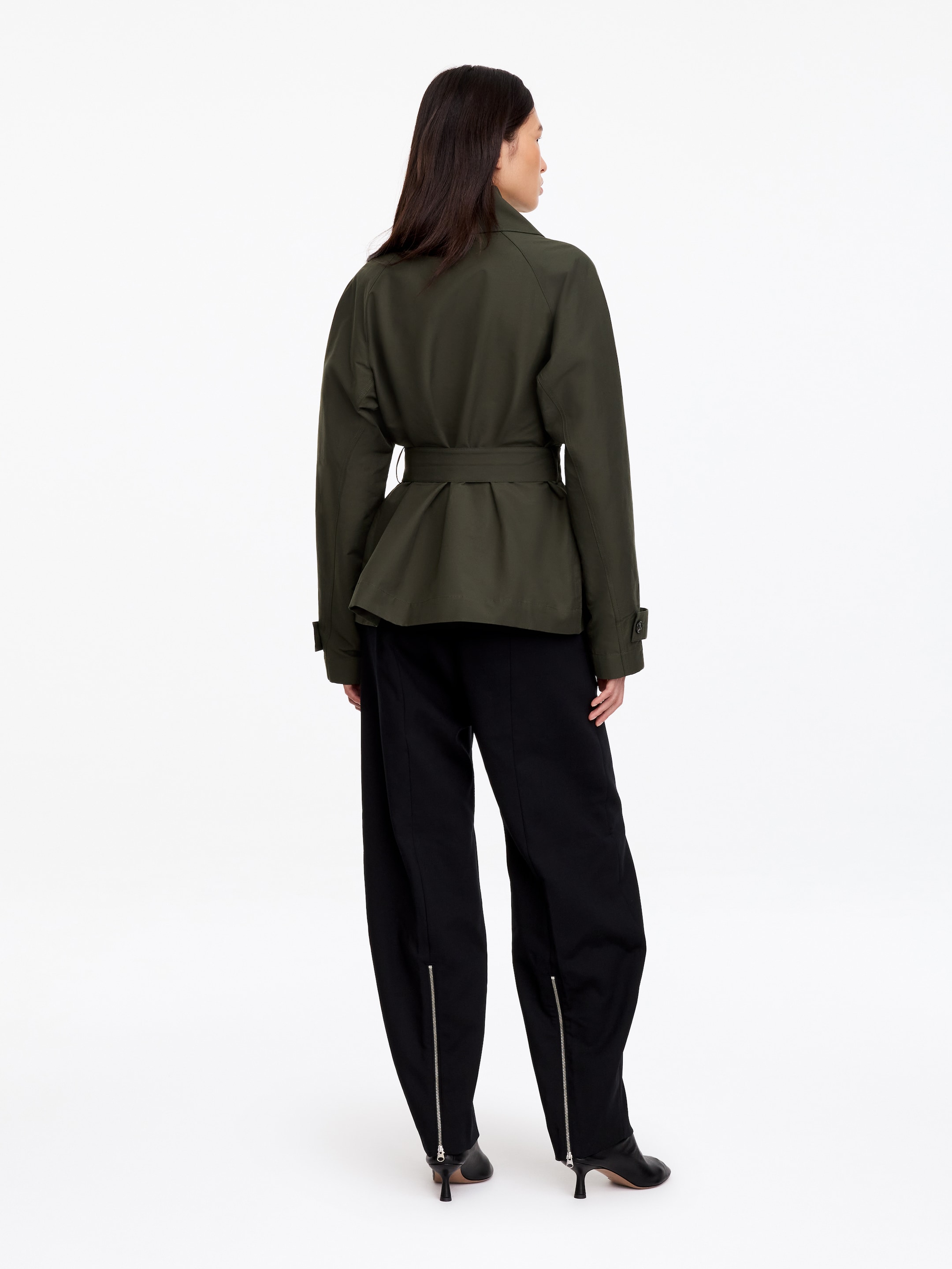 Jacke mit Schalkragen - Khaki - Regular Fit - women - StillMedia/Lookbook - 5
